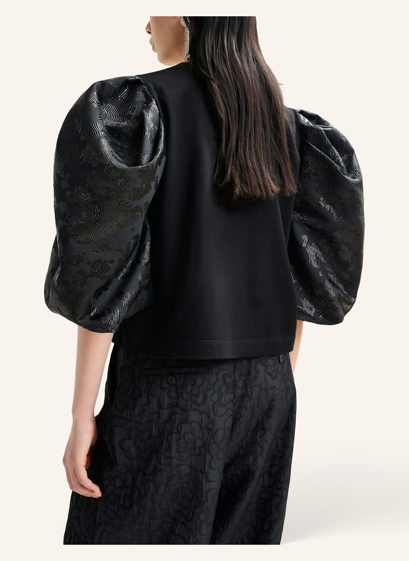 ESSENTIEL ANTWERP T-shirt IMORTAL: SCHWARZ/ SILBER