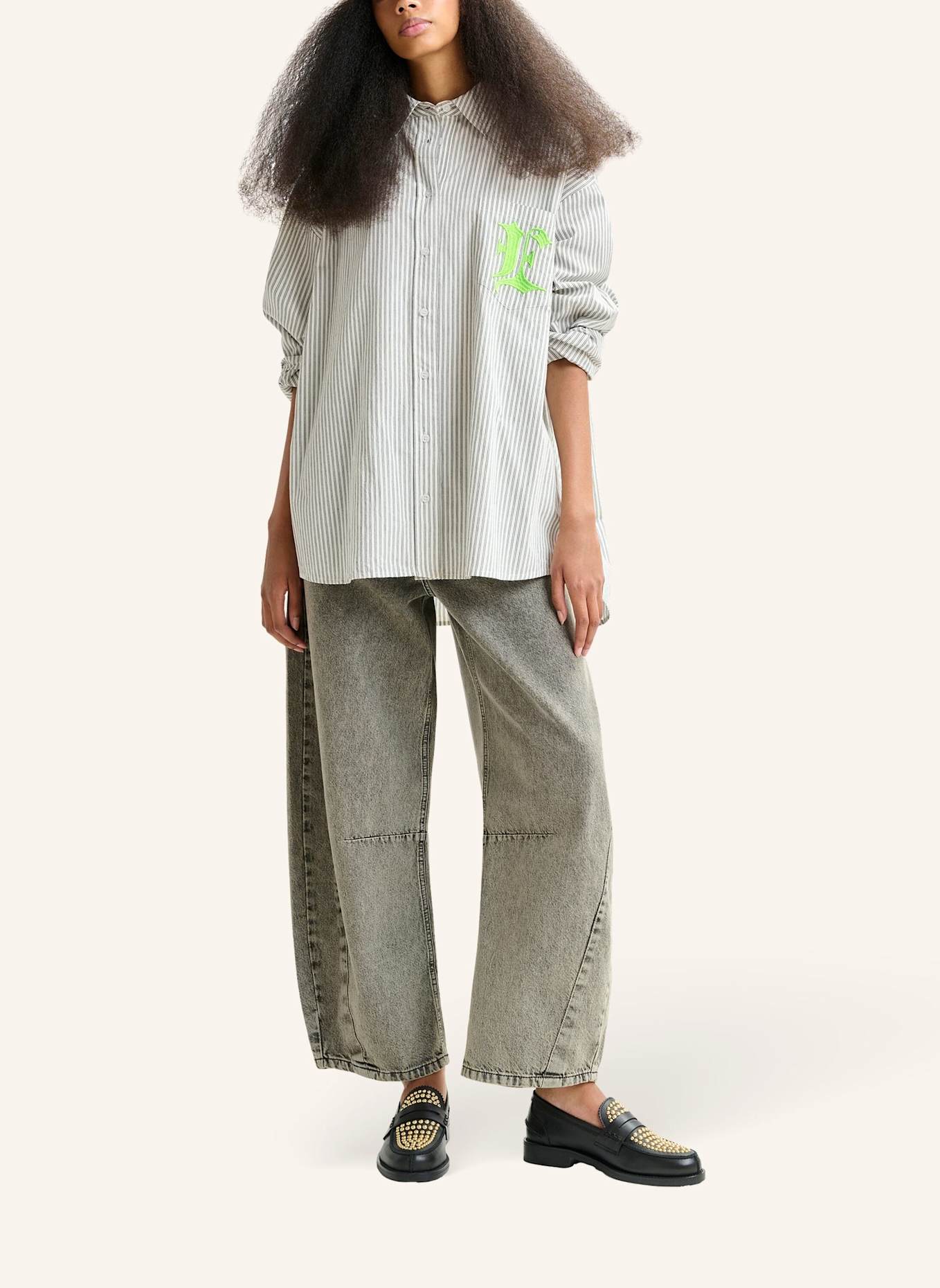 ESSENTIEL ANTWERP Hemd IPATCH: WEISS/ HELLGRÜN