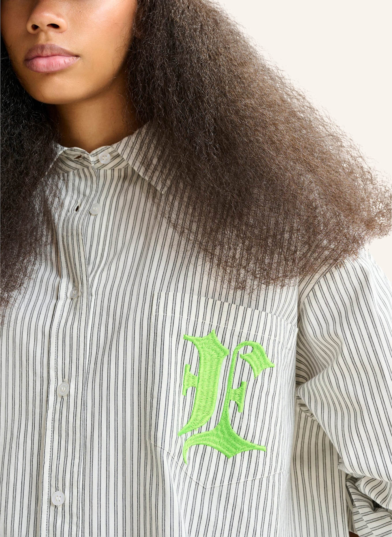 ESSENTIEL ANTWERP Hemd IPATCH: WEISS/ HELLGRÜN