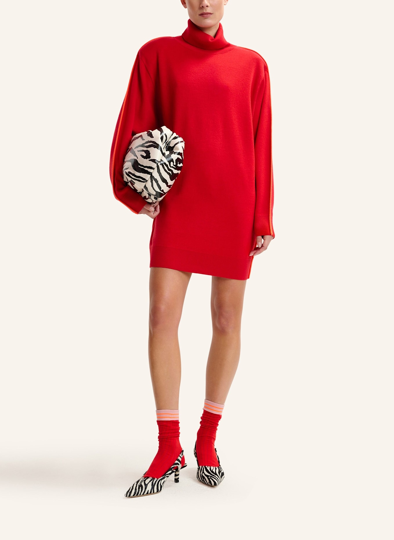 ESSENTIEL ANTWERP Kleid IDRESS: ROT/ ORANGE