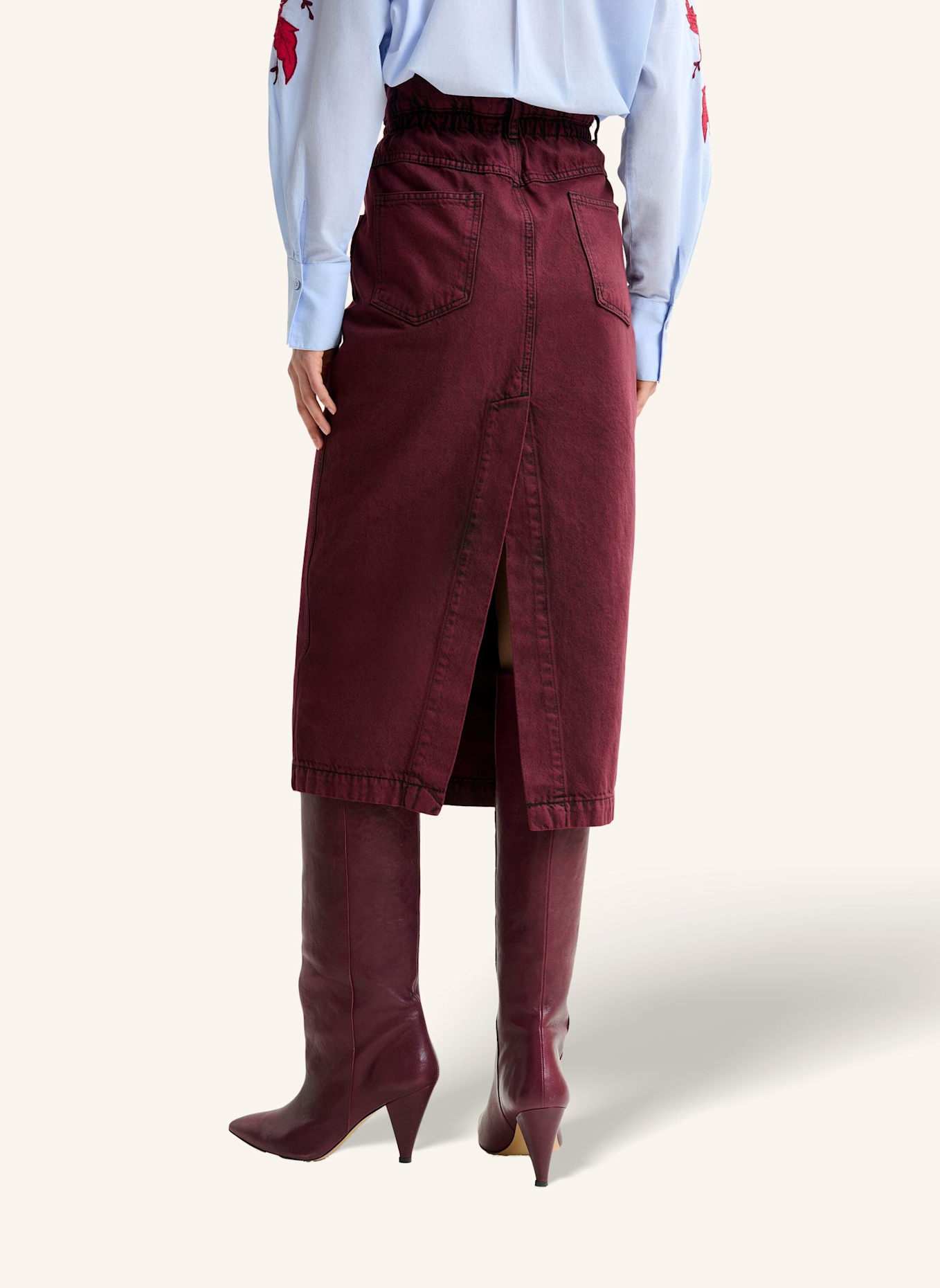 ESSENTIEL ANTWERP Bleistiftrock INCLUSIVE: DUNKELROT