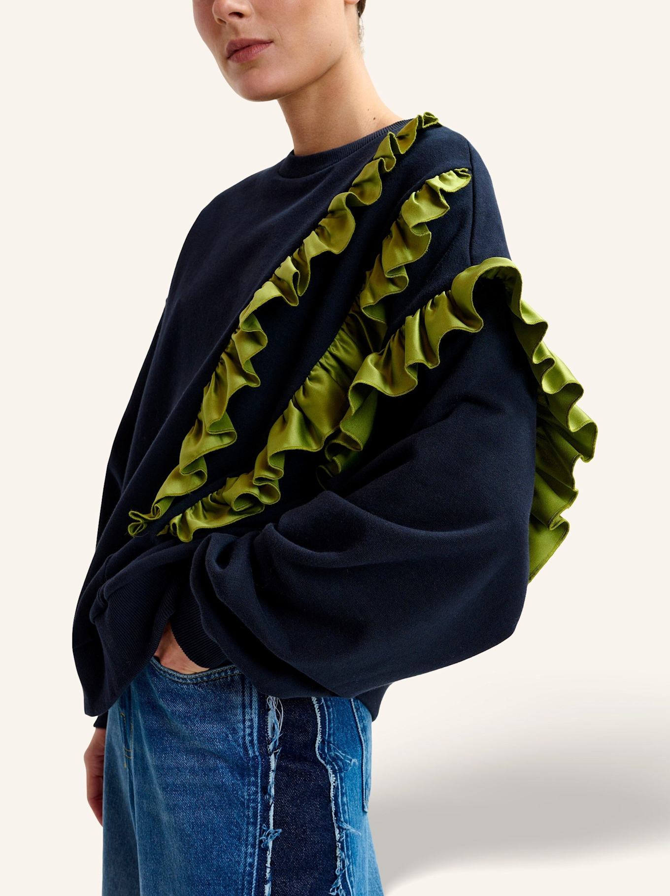 ESSENTIEL ANTWERP Sweatshirt IWAVE: BLAU