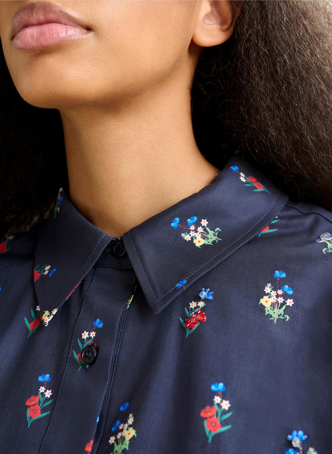 ESSENTIEL ANTWERP Hemd ILILLY: ROT/ DUNKELBLAU/ HELLBLAU