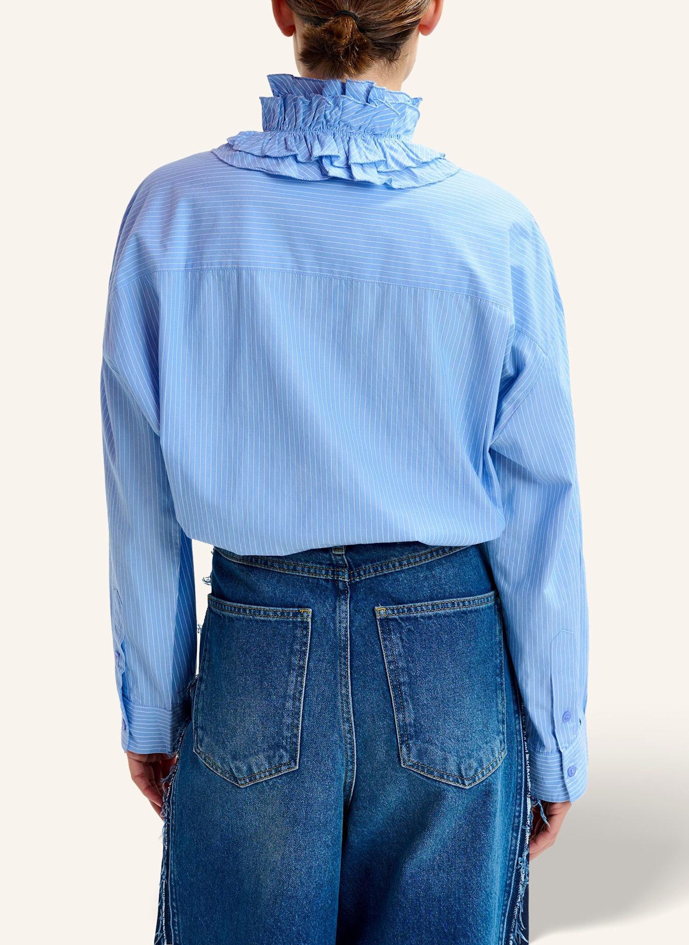 ESSENTIEL ANTWERP Hemd IPOJUCA: BLAU/ WEISS