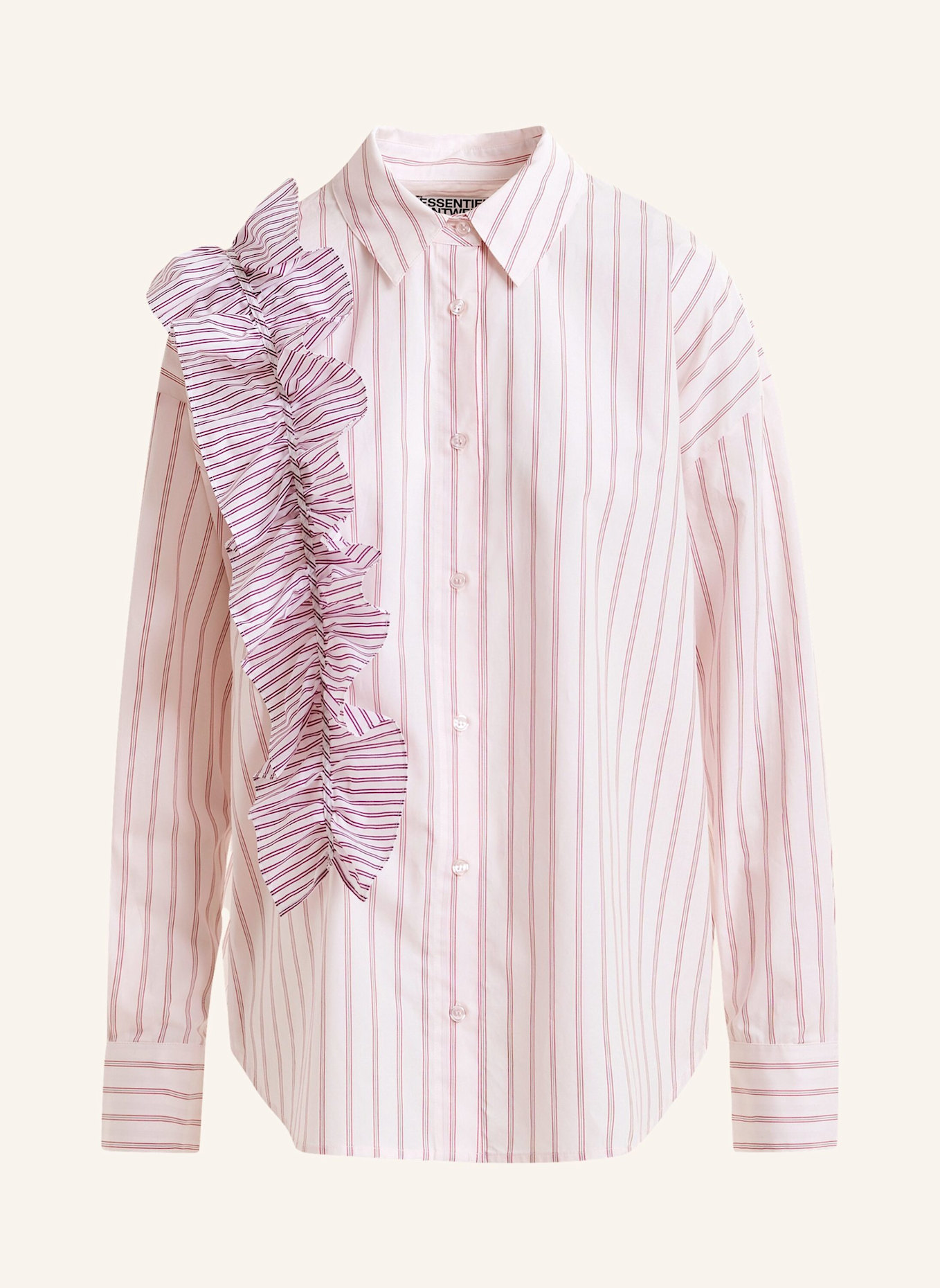 ESSENTIEL ANTWERP Hemdbluse IBODY mit Rüschen: ROT