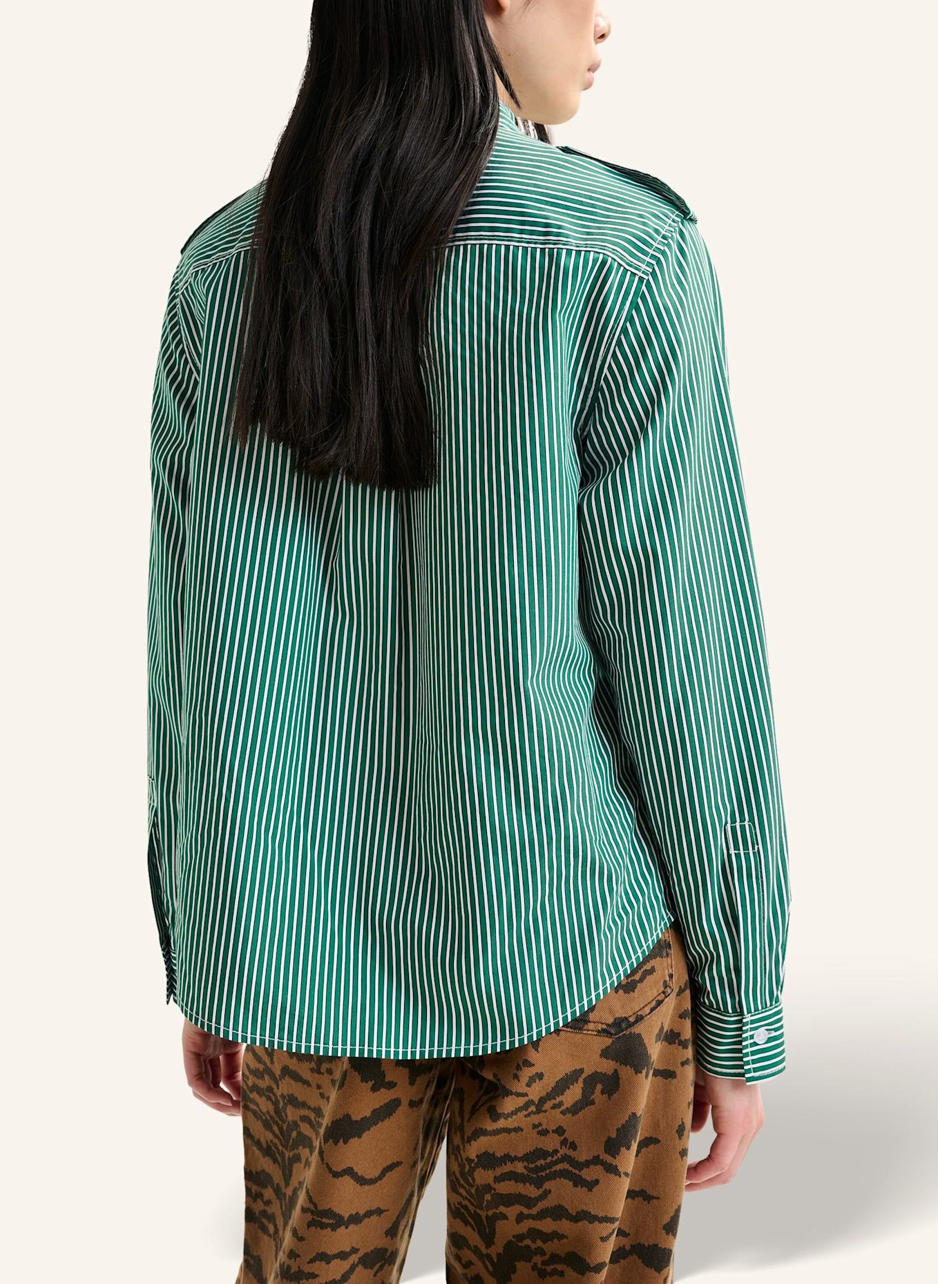 ESSENTIEL ANTWERP Hemd IGOLD: GRÜN/ WEISS