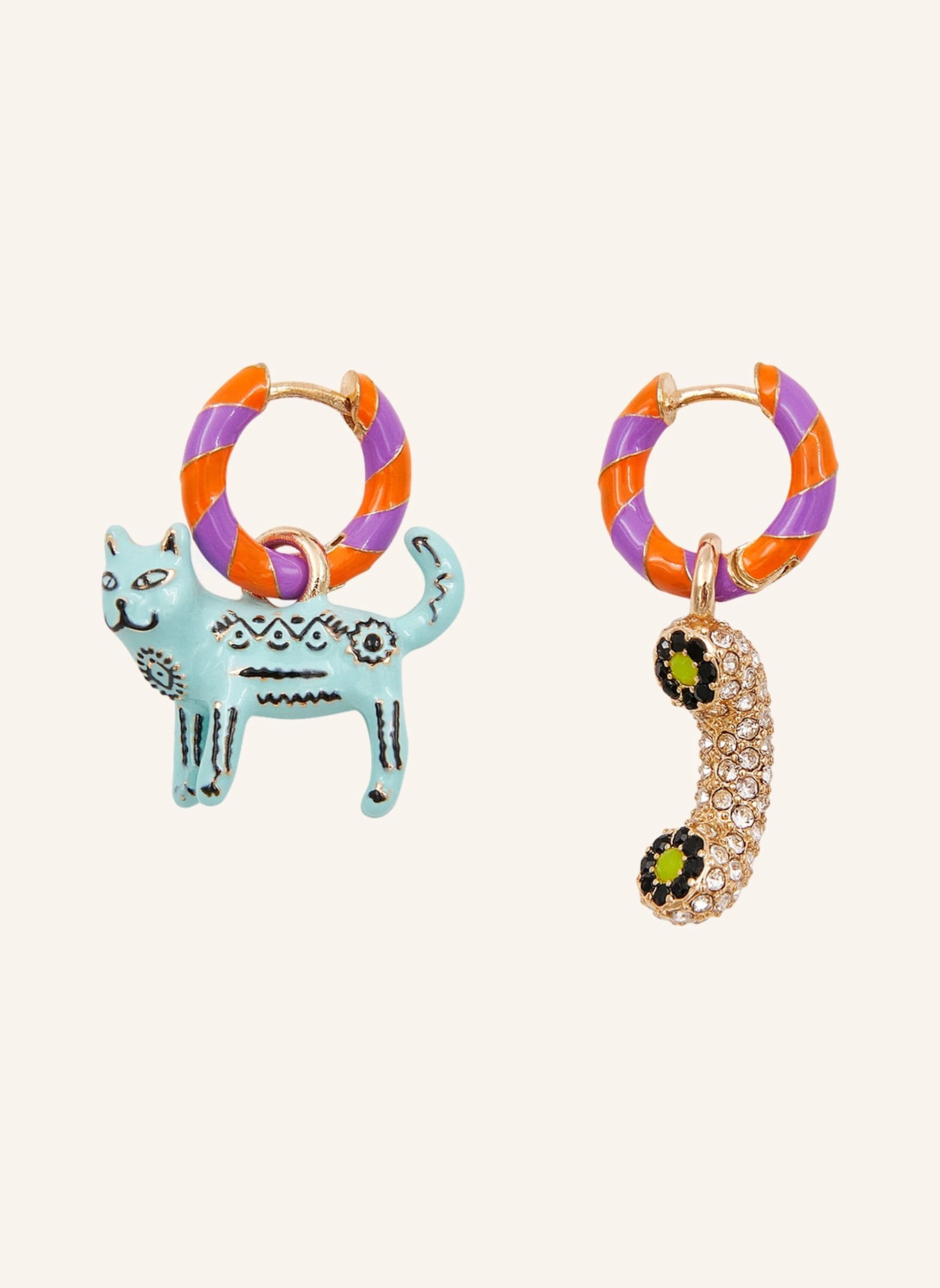 ESSENTIEL ANTWERP Schmuck JOCAT: ORANGE/ LILA