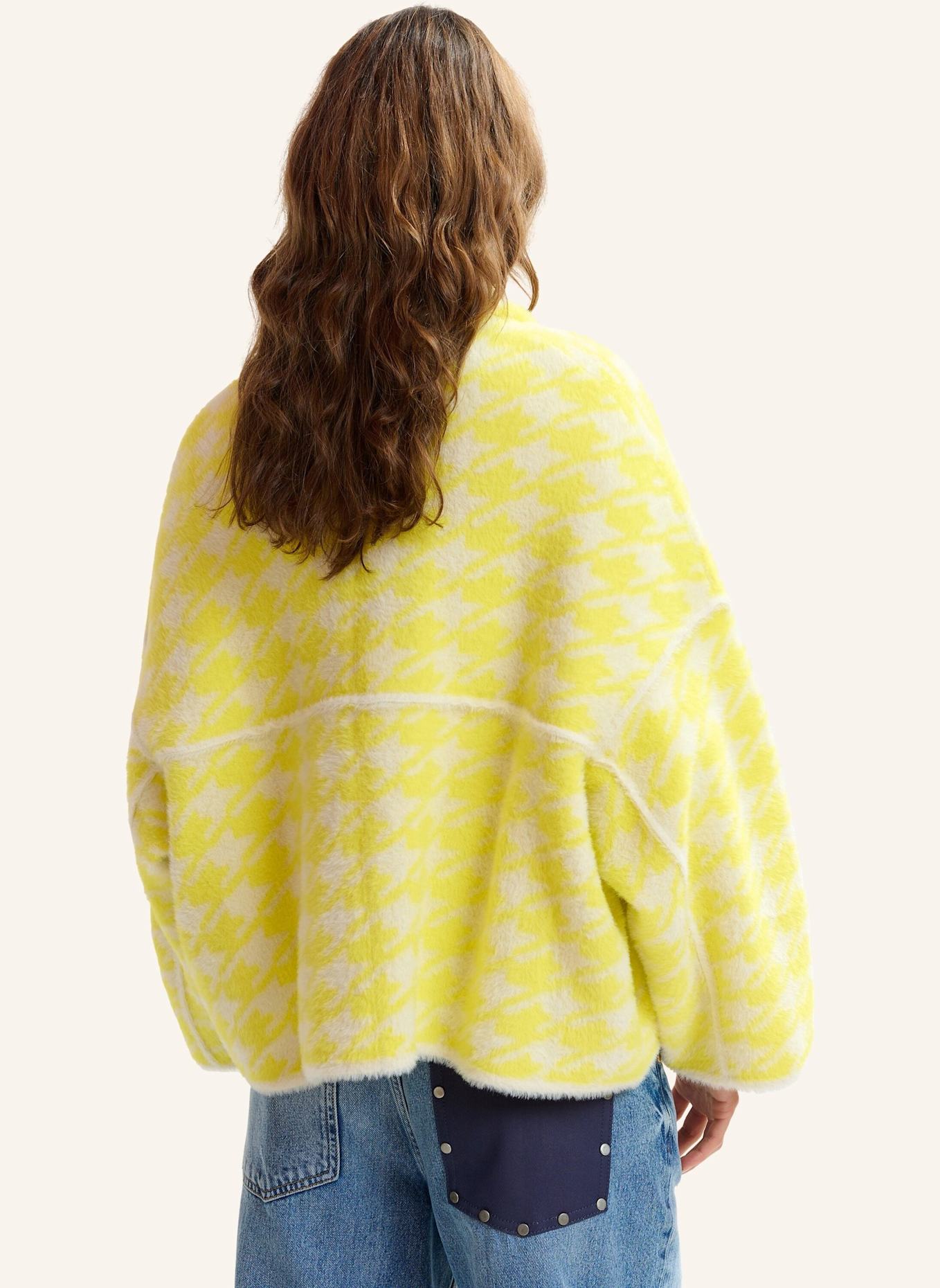 ESSENTIEL ANTWERP Strickjacke JOKING: GELB/ WEISS