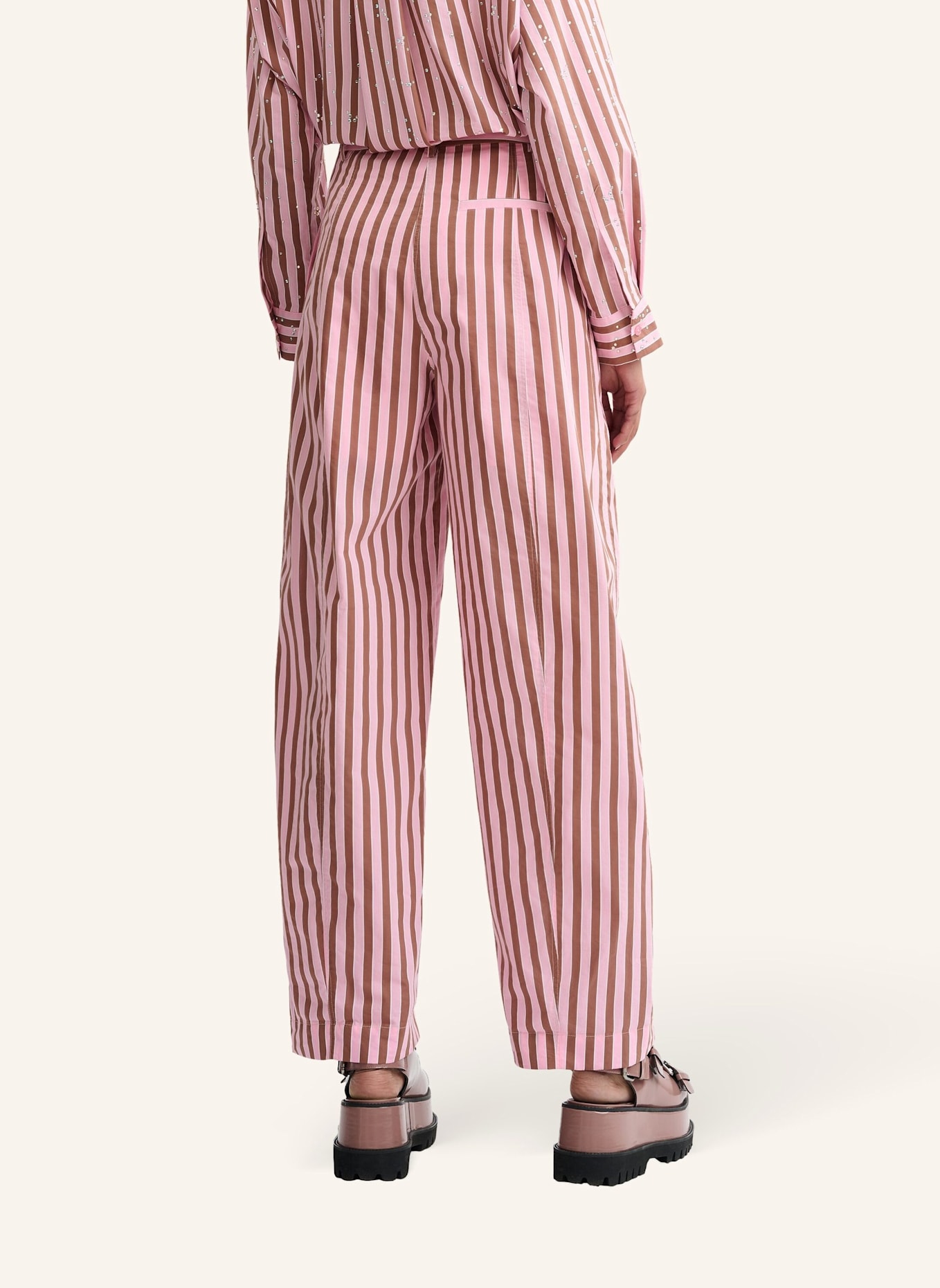 ESSENTIEL ANTWERP Hose JORNER: ROSA/ BRAUN