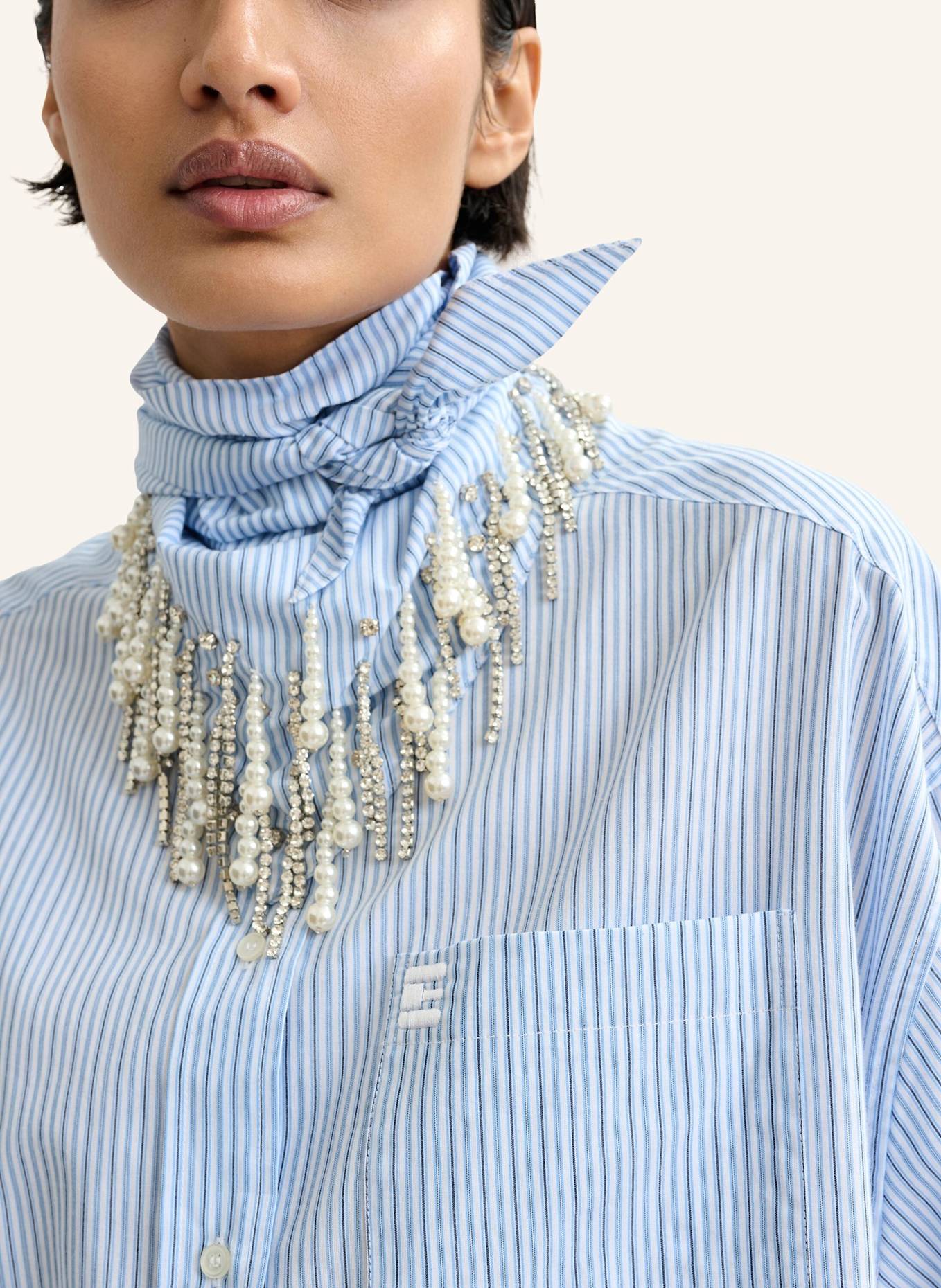 ESSENTIEL ANTWERP Hemd JASLEEN: DUNKELBLAU/ HELLBLAU