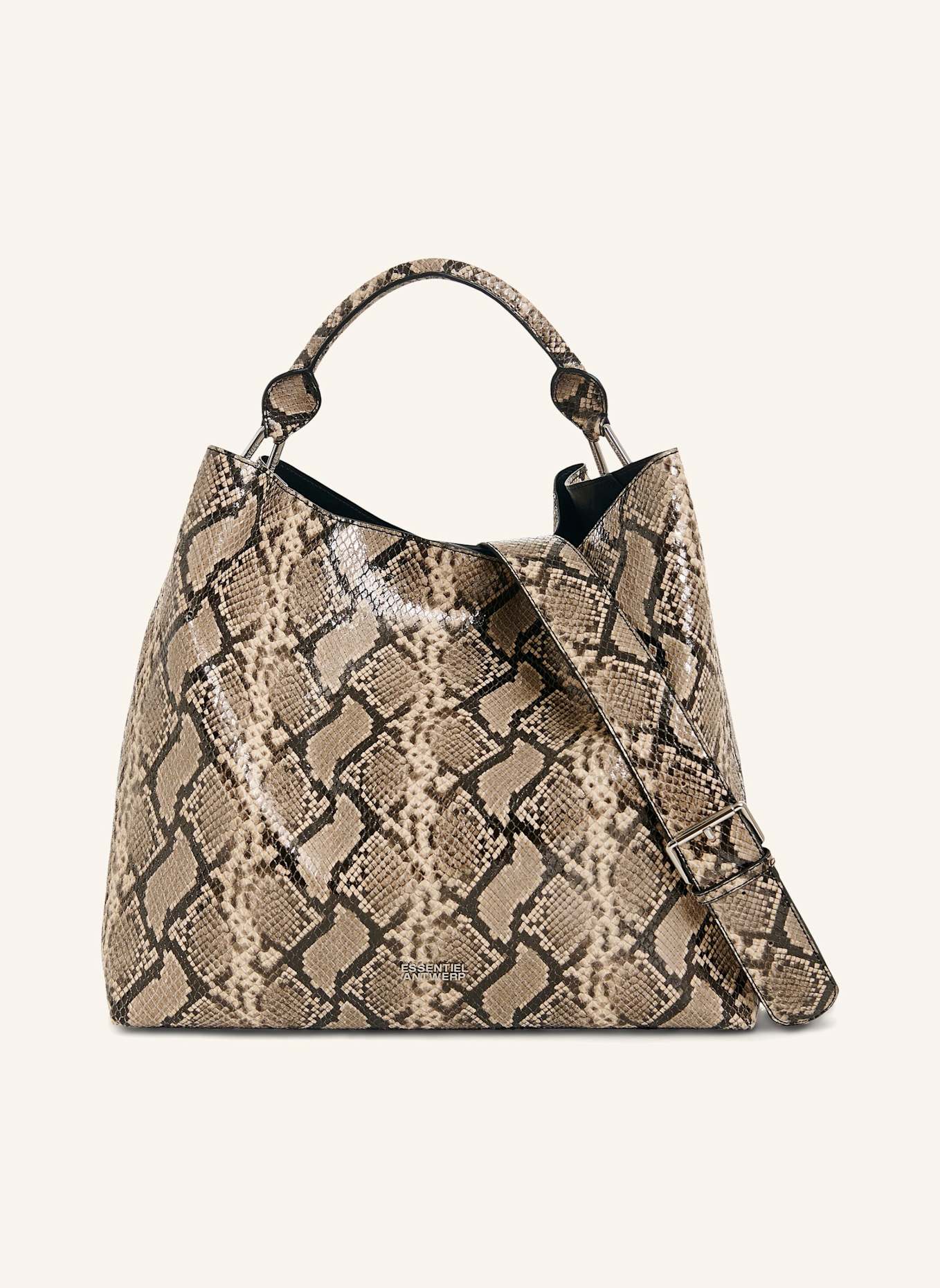 ESSENTIEL ANTWERP Shopper JORAN: SCHWARZ/ BRAUN