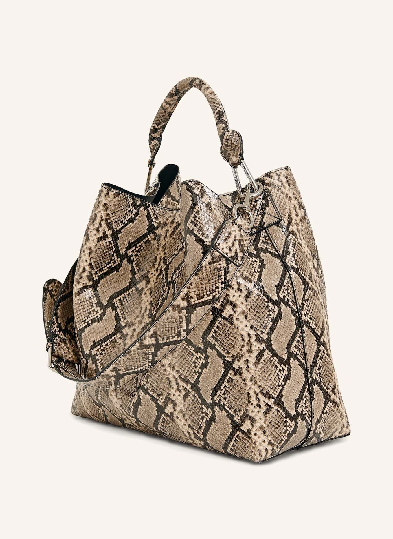 ESSENTIEL ANTWERP Shopper JORAN: SCHWARZ/ BRAUN