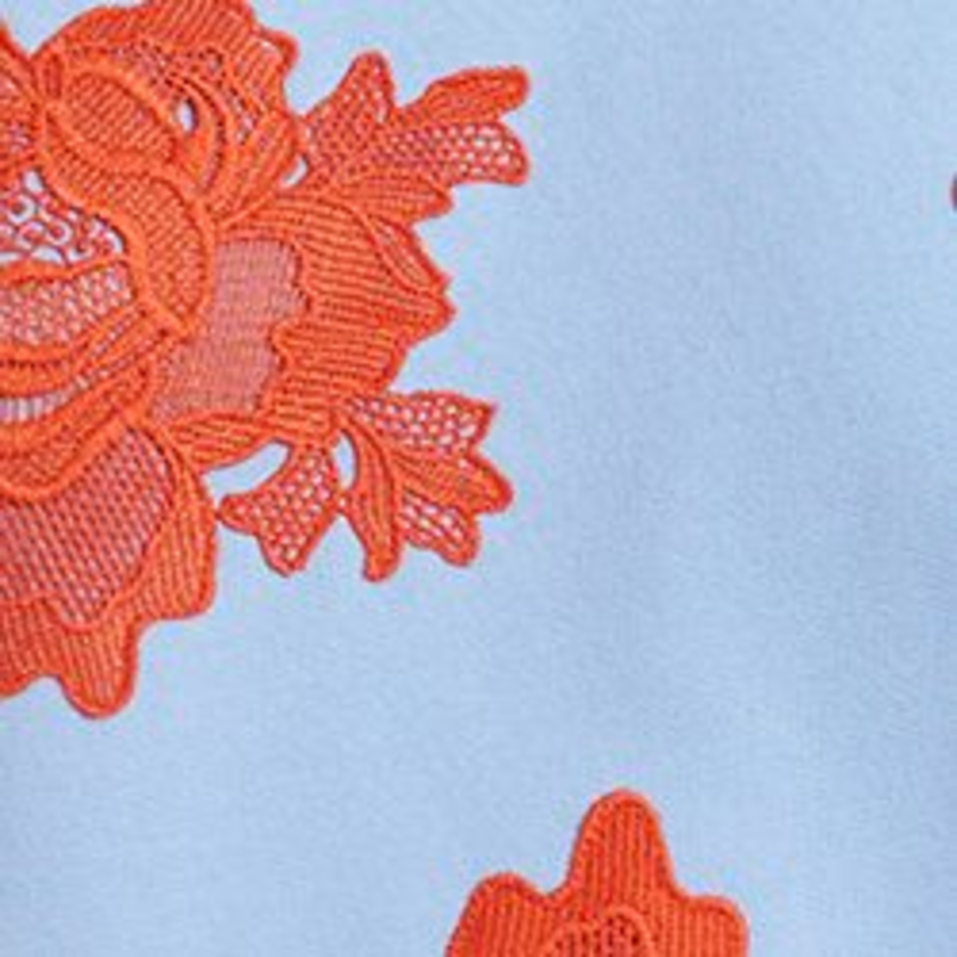 ESSENTIEL ANTWERP Sweatshirt JISTA: ORANGE/ HELLBLAU