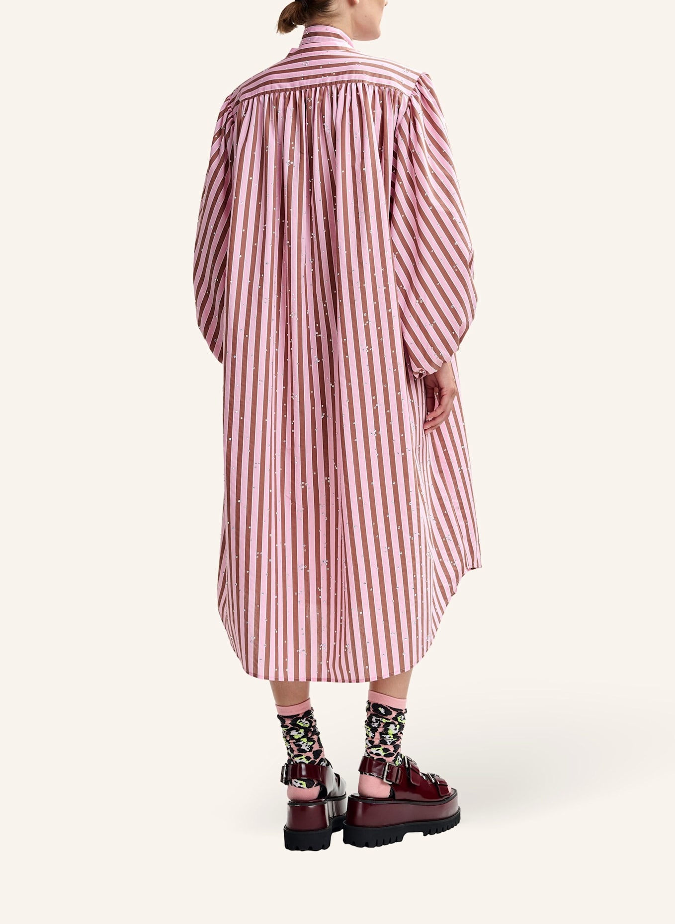 ESSENTIEL ANTWERP Hemdkleid JODIANNA: ROSA/ BRAUN