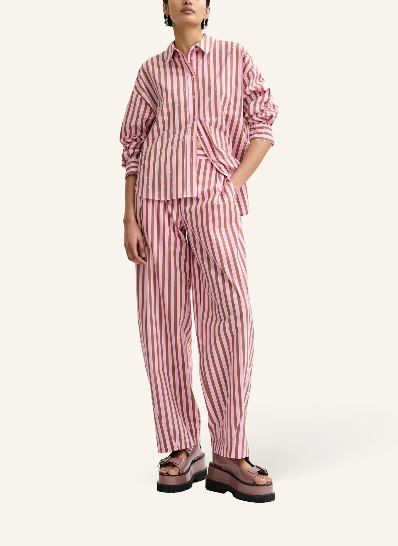 ESSENTIEL ANTWERP Hemd JELIEF: ROSA/ BRAUN