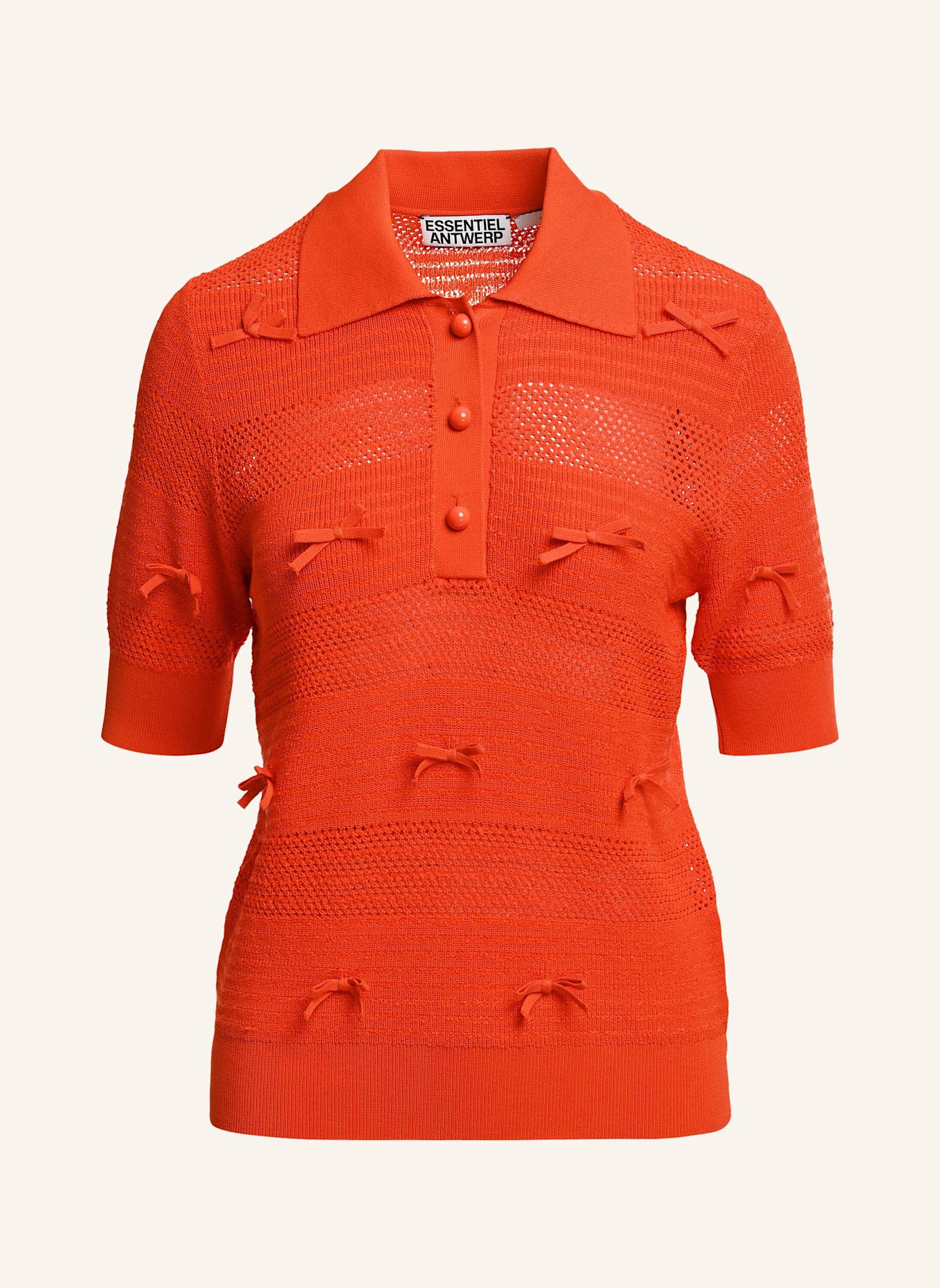 ESSENTIEL ANTWERP Strickpolo JARTS: ROT