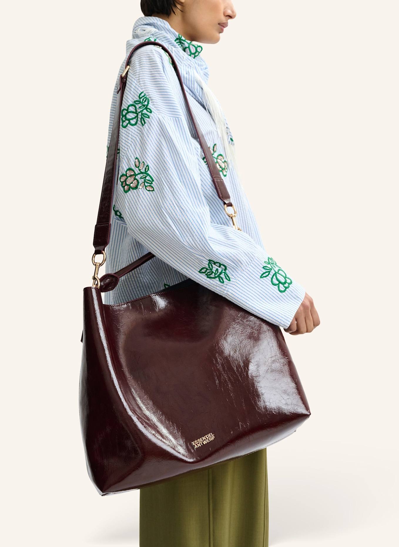 ESSENTIEL ANTWERP Tasche JURLEY: DUNKELBRAUN