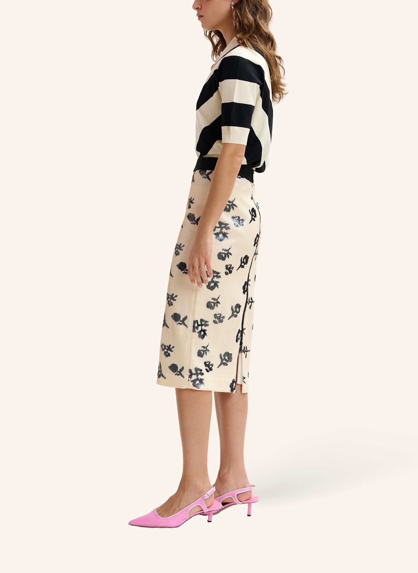 ESSENTIEL ANTWERP Strickpolo JORAM: SCHWARZ/ WEISS