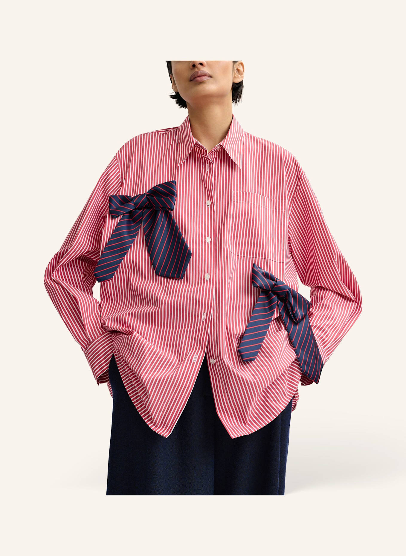 ESSENTIEL ANTWERP Hemd JIWI: ROT/ WEISS/ BLAU