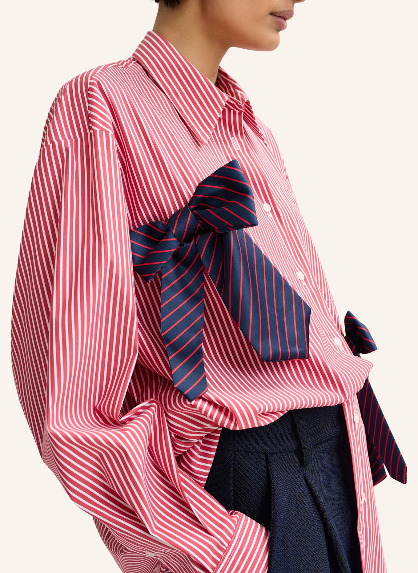 ESSENTIEL ANTWERP Hemd JIWI: ROT/ WEISS/ BLAU