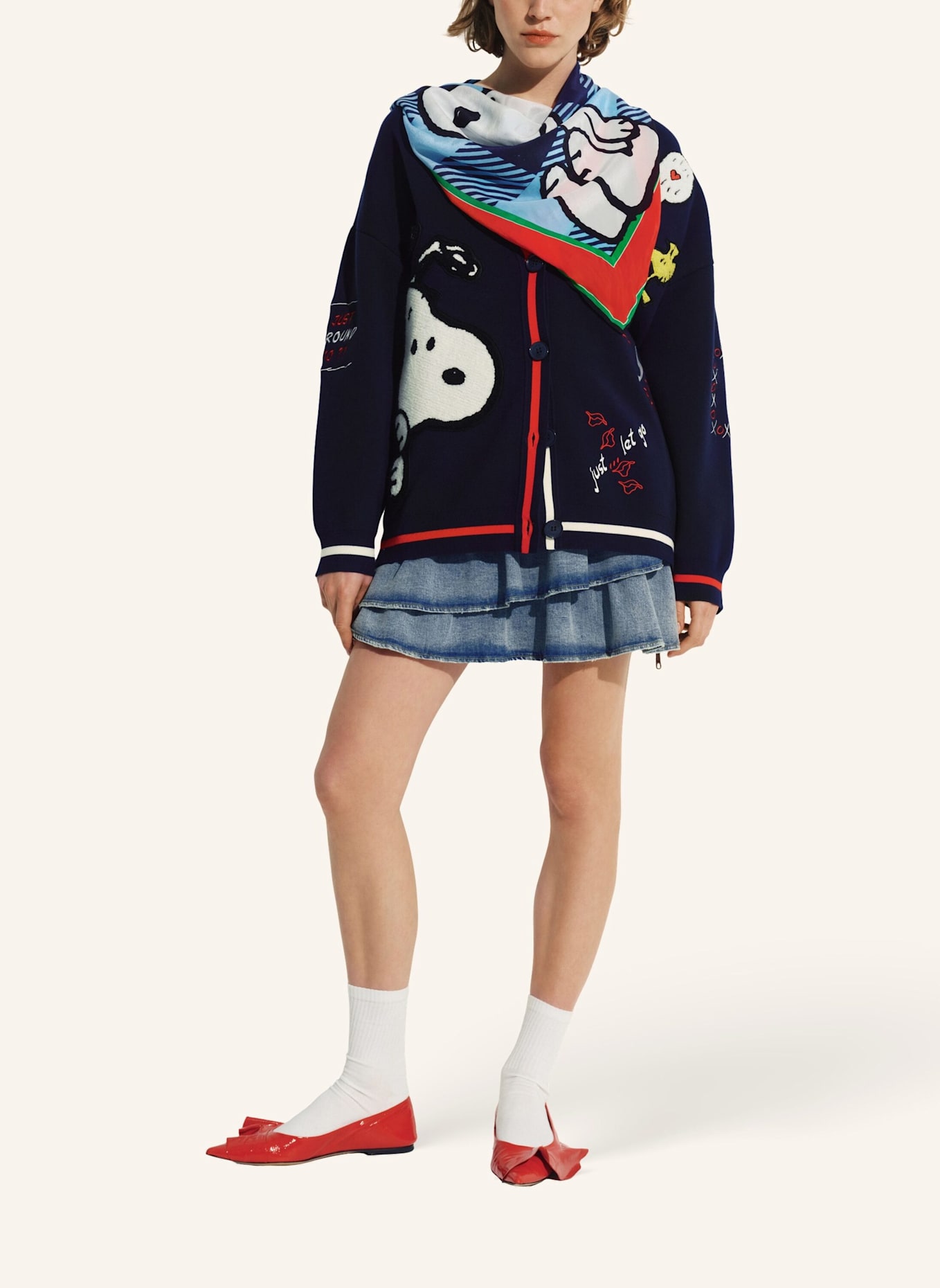 ESSENTIEL ANTWERP Strickjacke JASEBALL: BLAU