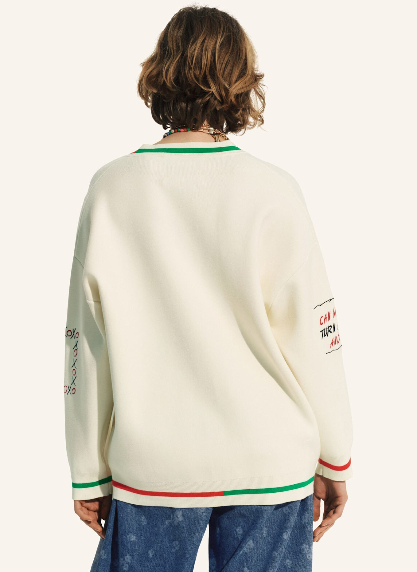 ESSENTIEL ANTWERP Strickjacke JASEBALL: CREME/ WEISS