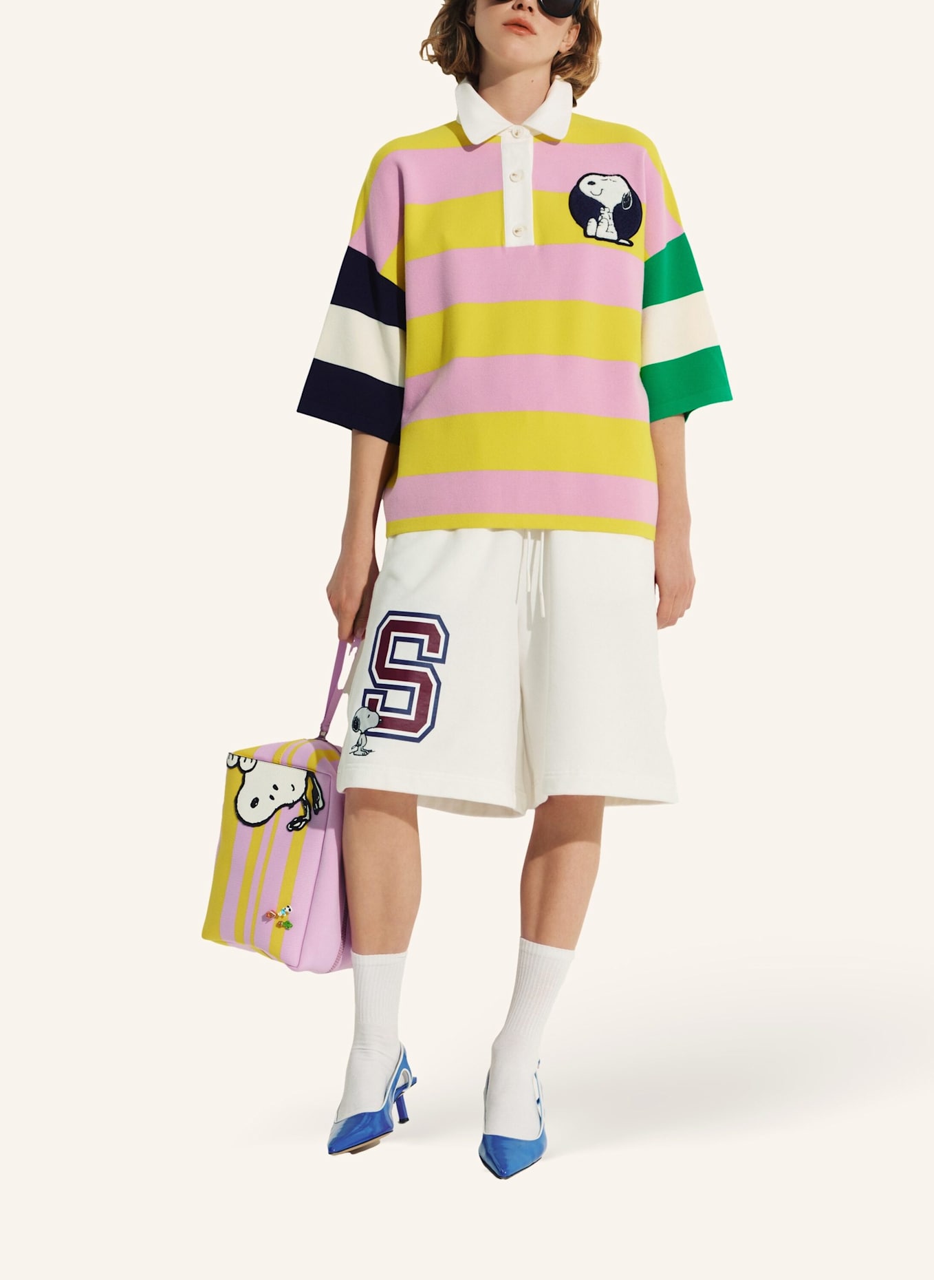 ESSENTIEL ANTWERP Polo JICE: GELB/ LILA