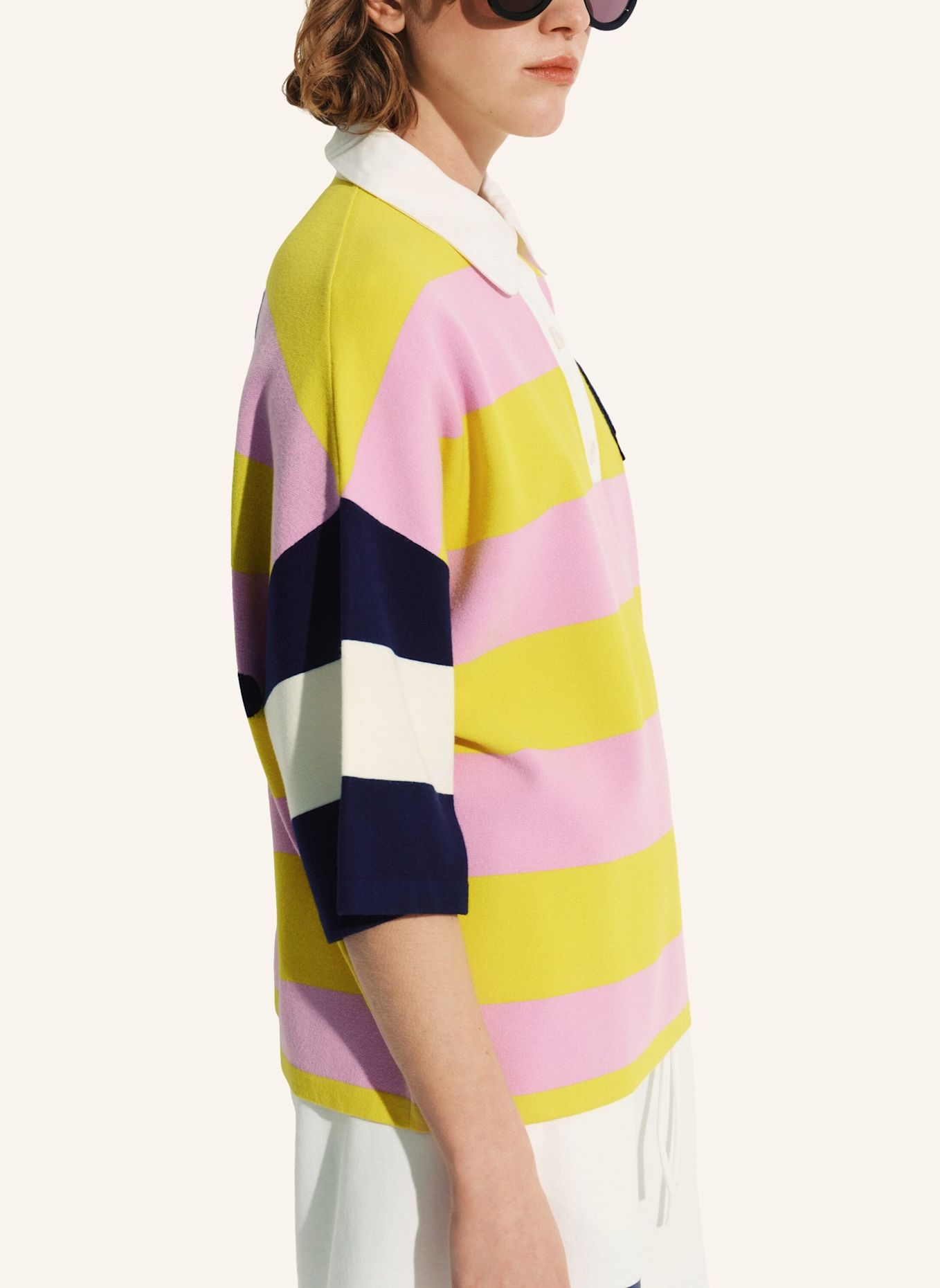 ESSENTIEL ANTWERP Polo JICE: GELB/ LILA