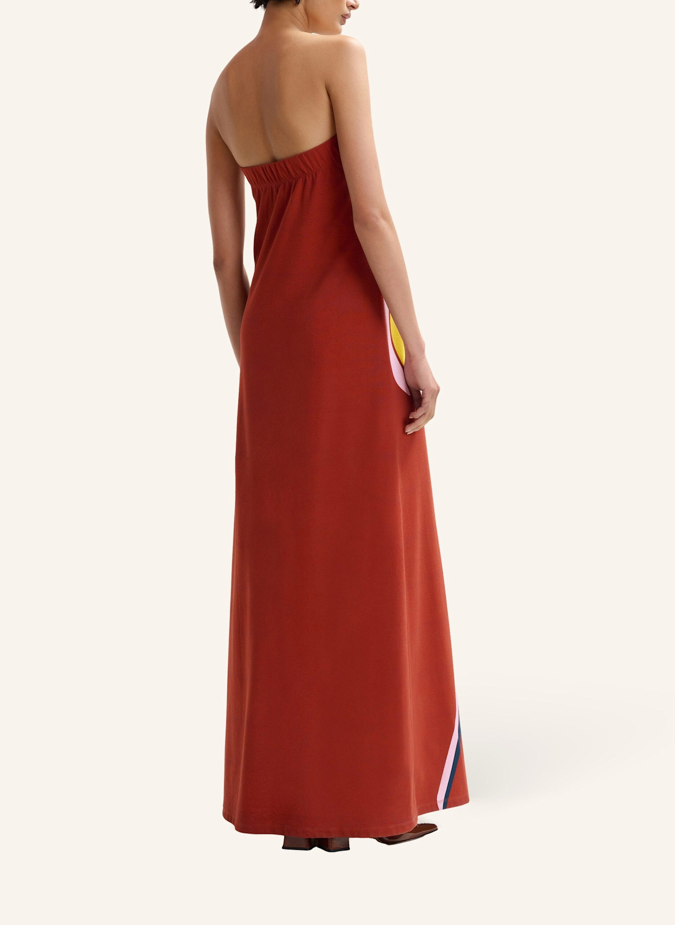 ESSENTIEL ANTWERP Kleid JANNICK: GELB/ CREME/ BRAUN