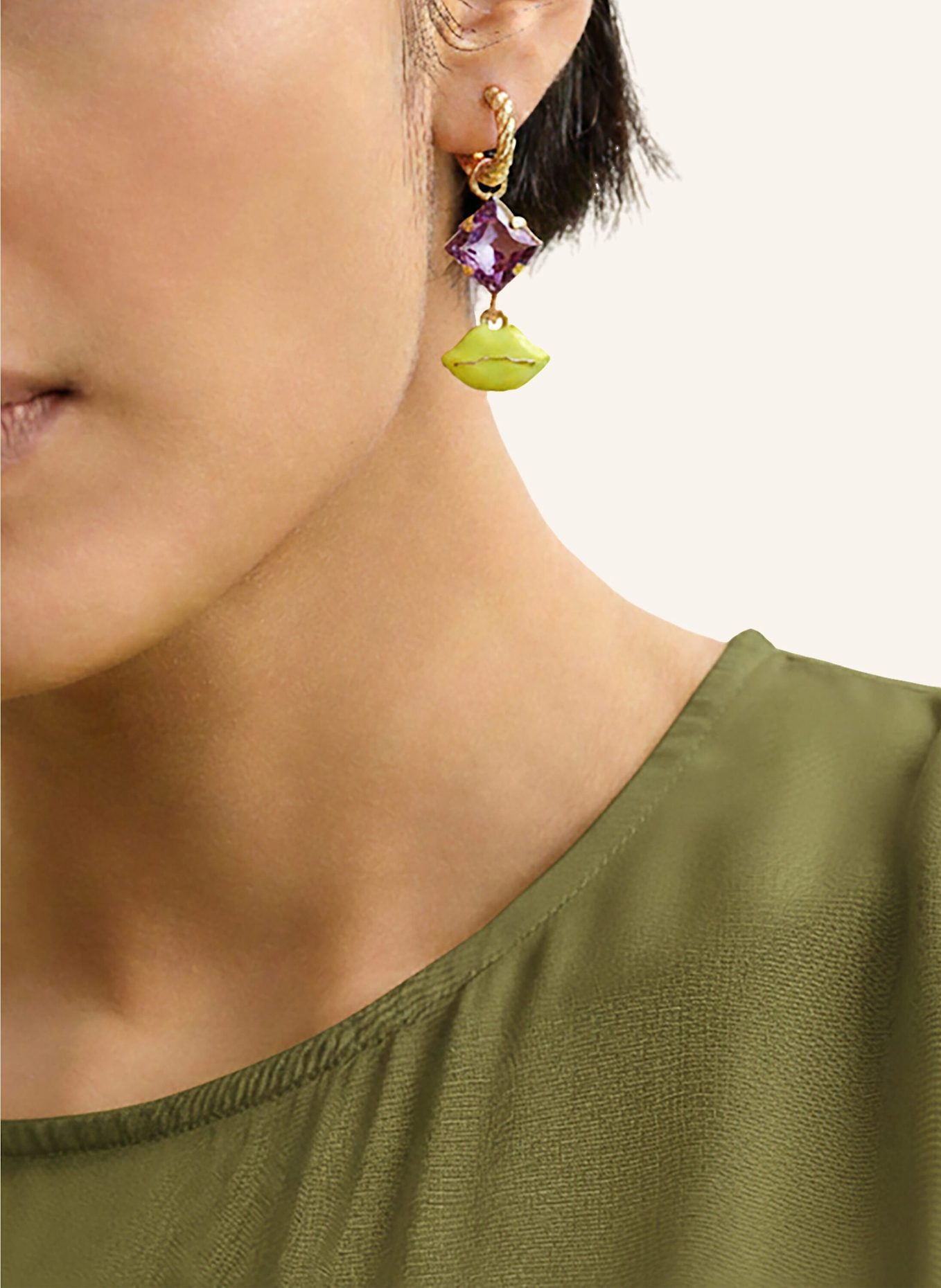 ESSENTIEL ANTWERP Schmuck JHOLY: GELB/ BLAU/ GOLD