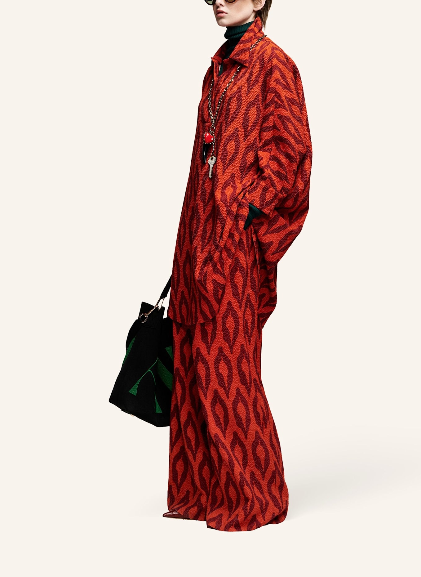 ESSENTIEL ANTWERP Kleid KLUMSY: ORANGE/ ROT