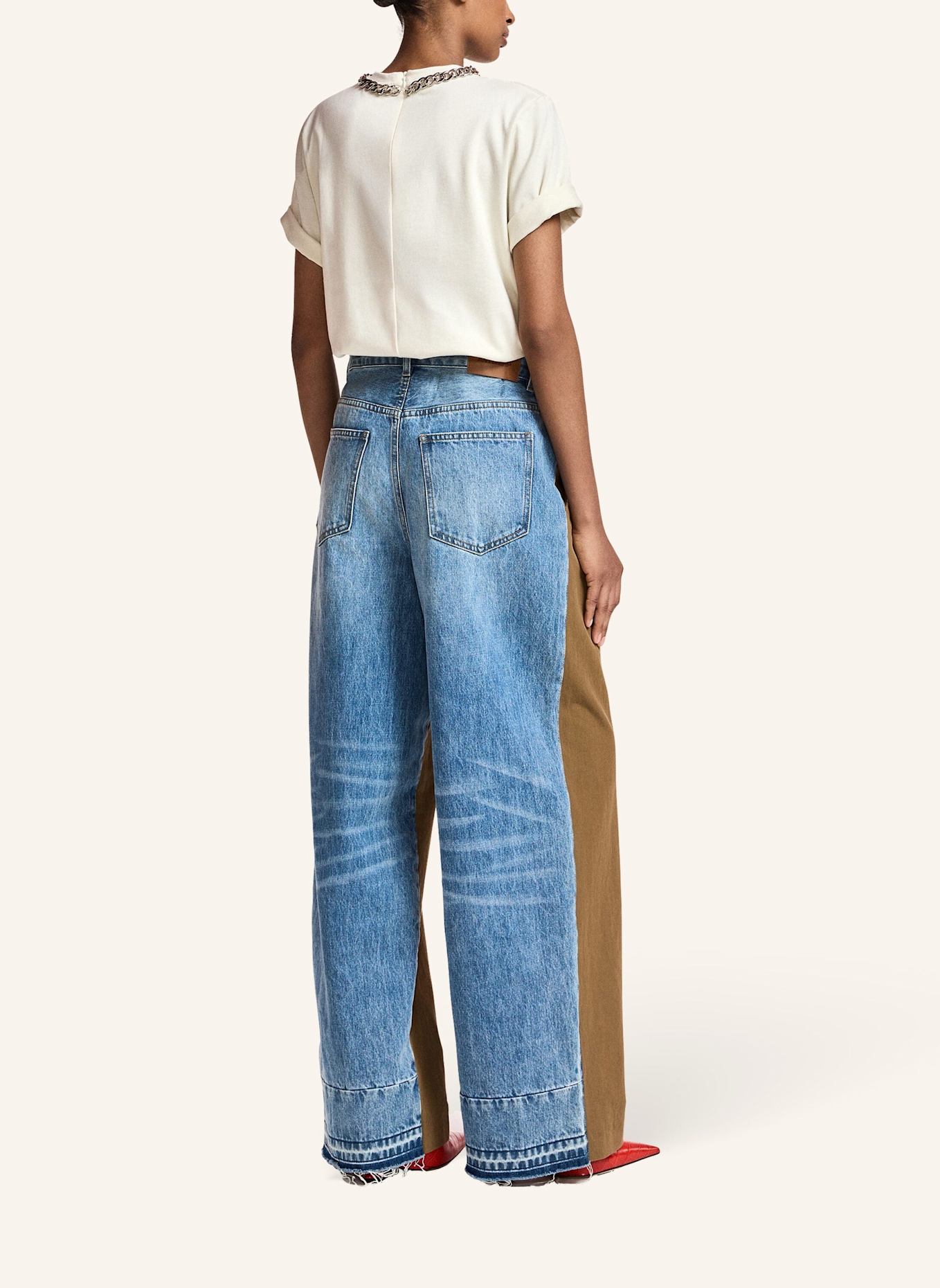 ESSENTIEL ANTWERP Hose KRISP: BLAU/ BRAUN