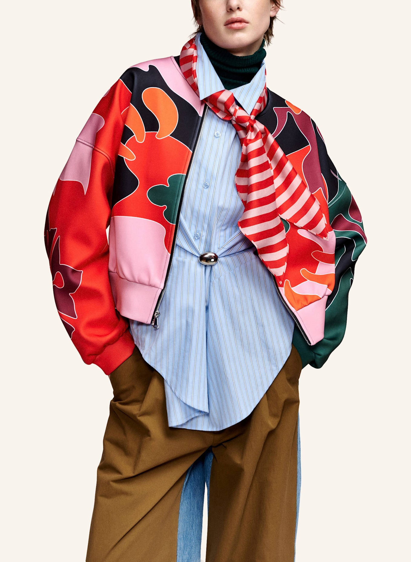 ESSENTIEL ANTWERP Jacke KIVA: ROT/ ROSA/ SCHWARZ