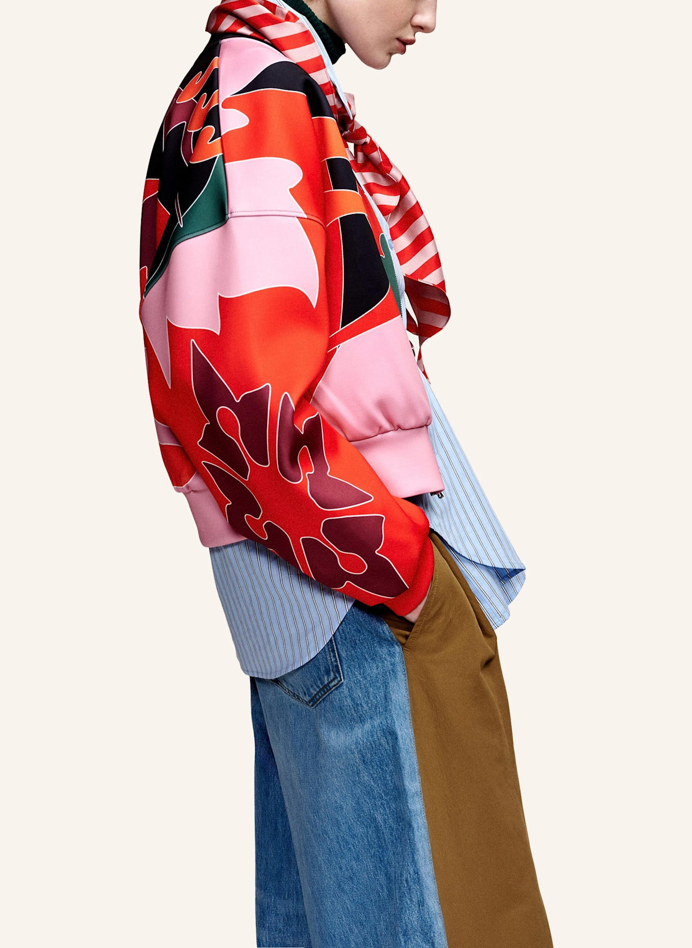 ESSENTIEL ANTWERP Jacke KIVA: ROT/ ROSA/ SCHWARZ