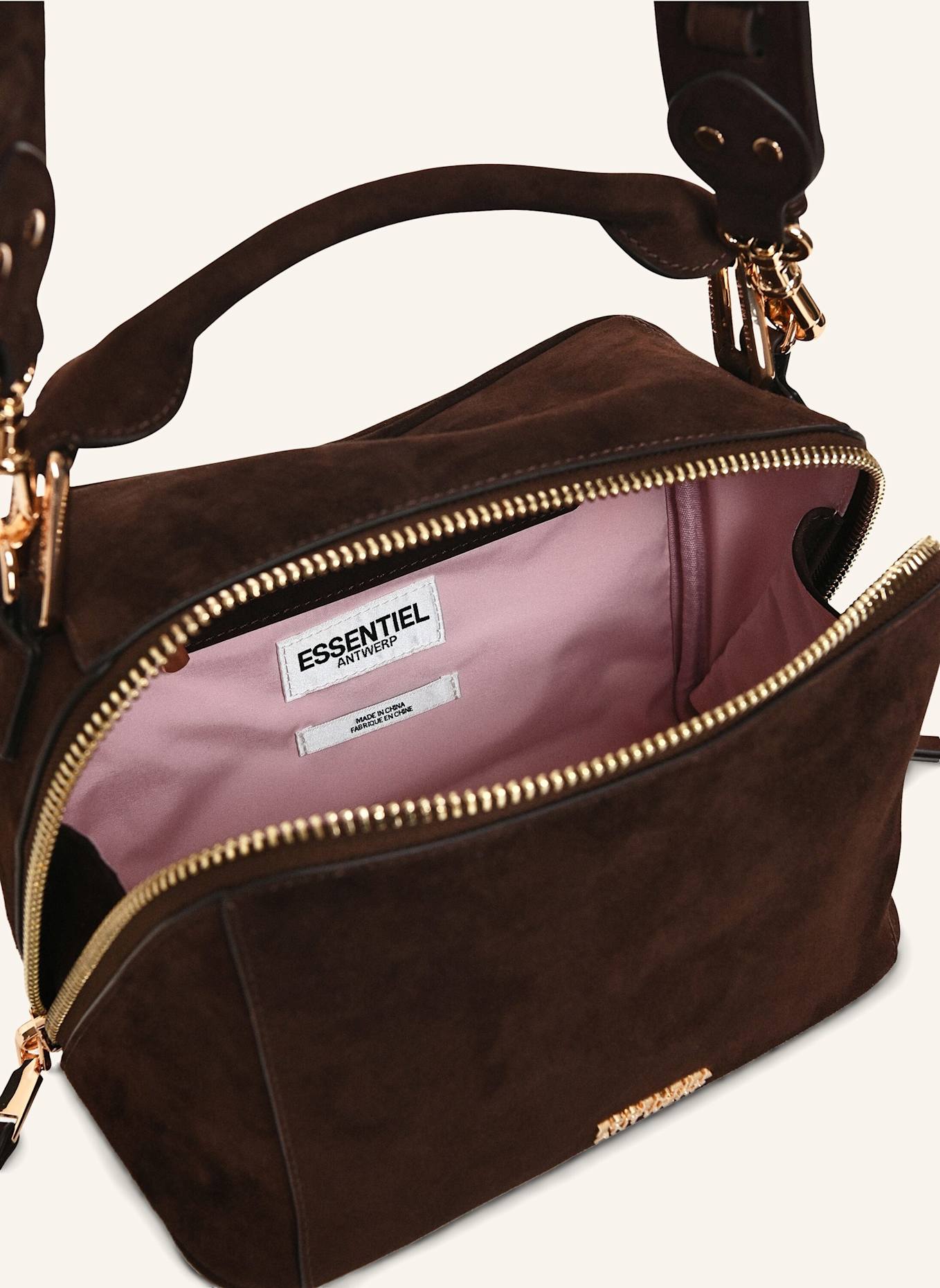 ESSENTIEL ANTWERP Tasche KARIN: BRAUN/ GOLD