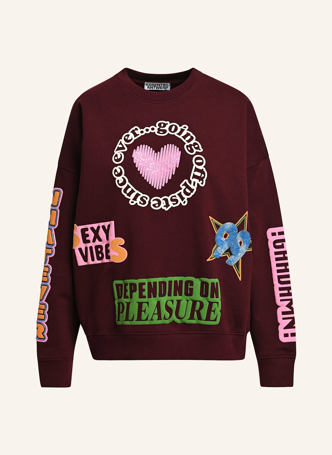 ESSENTIEL ANTWERP Sweatshirt KAMPUS: ROT