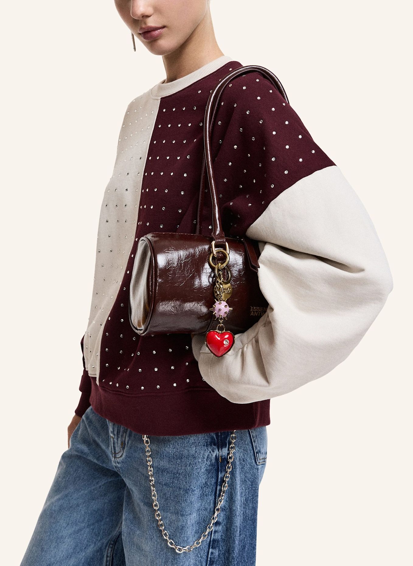 ESSENTIEL ANTWERP Accessoire KUORE: ROT / ROSA / GOLD