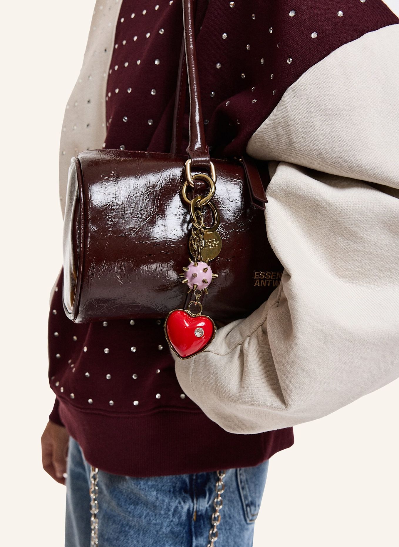 ESSENTIEL ANTWERP Accessoire KUORE: ROT / ROSA / GOLD