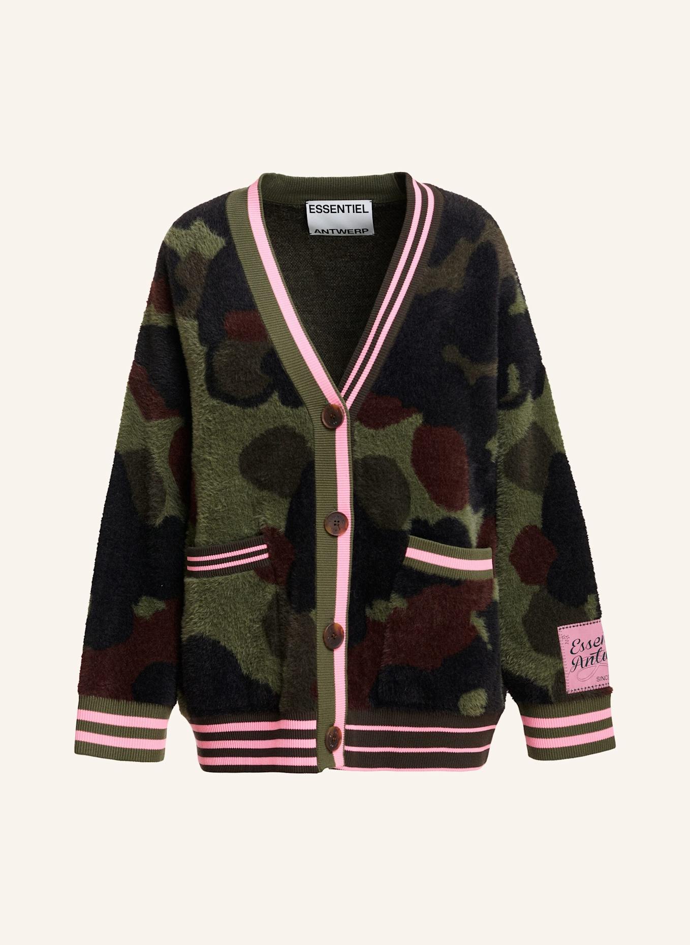 ESSENTIEL ANTWERP Strickjacke KAMOO: ROSA/ BRAUN/ KHAKI