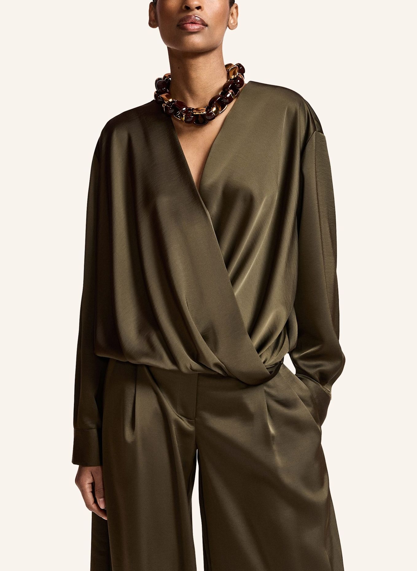 ESSENTIEL ANTWERP Oberteil KOLKWITZIA: KHAKI