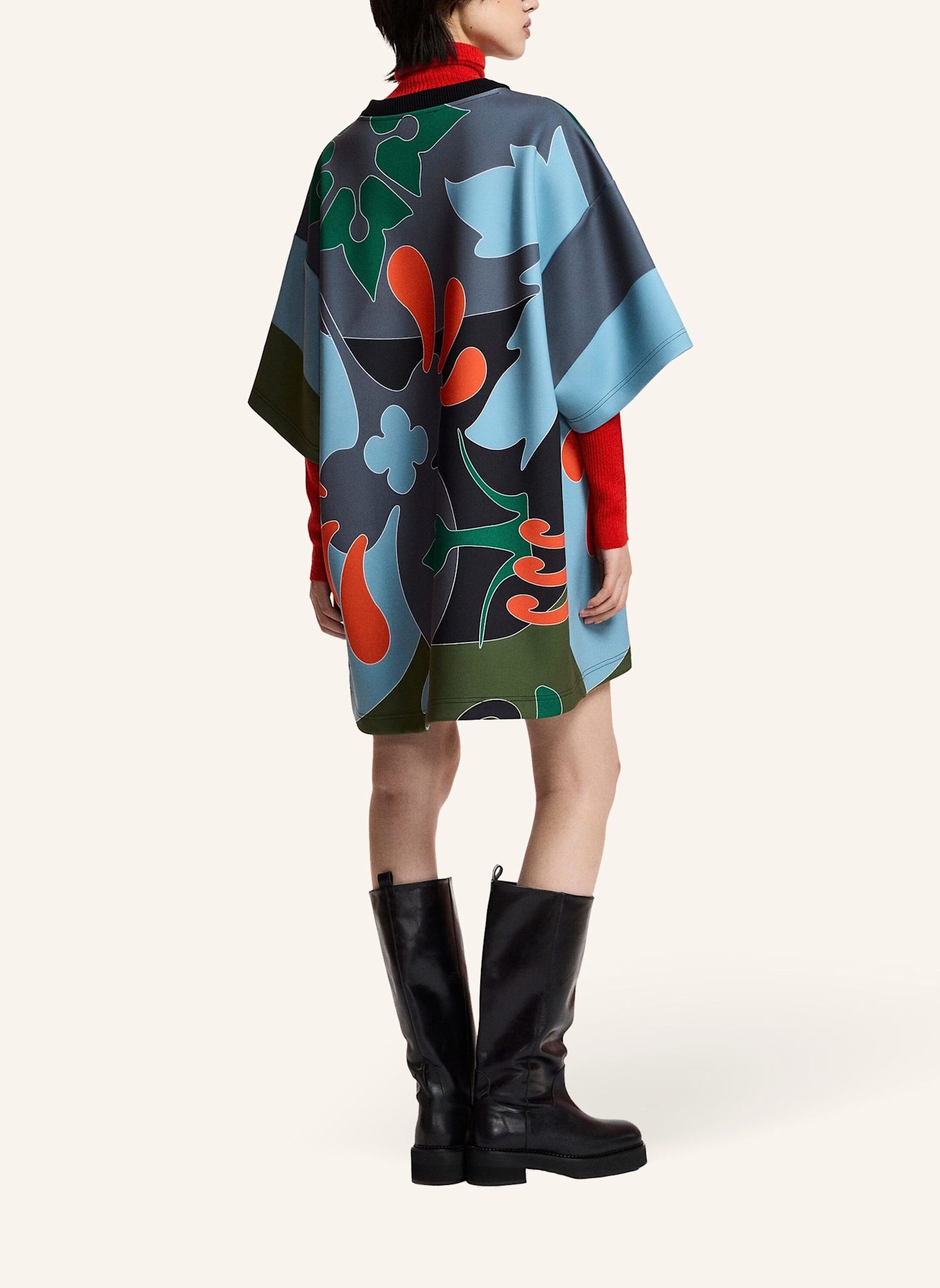 ESSENTIEL ANTWERP Kleid KLASSIC: GRÜN / BLAU / GRAU
