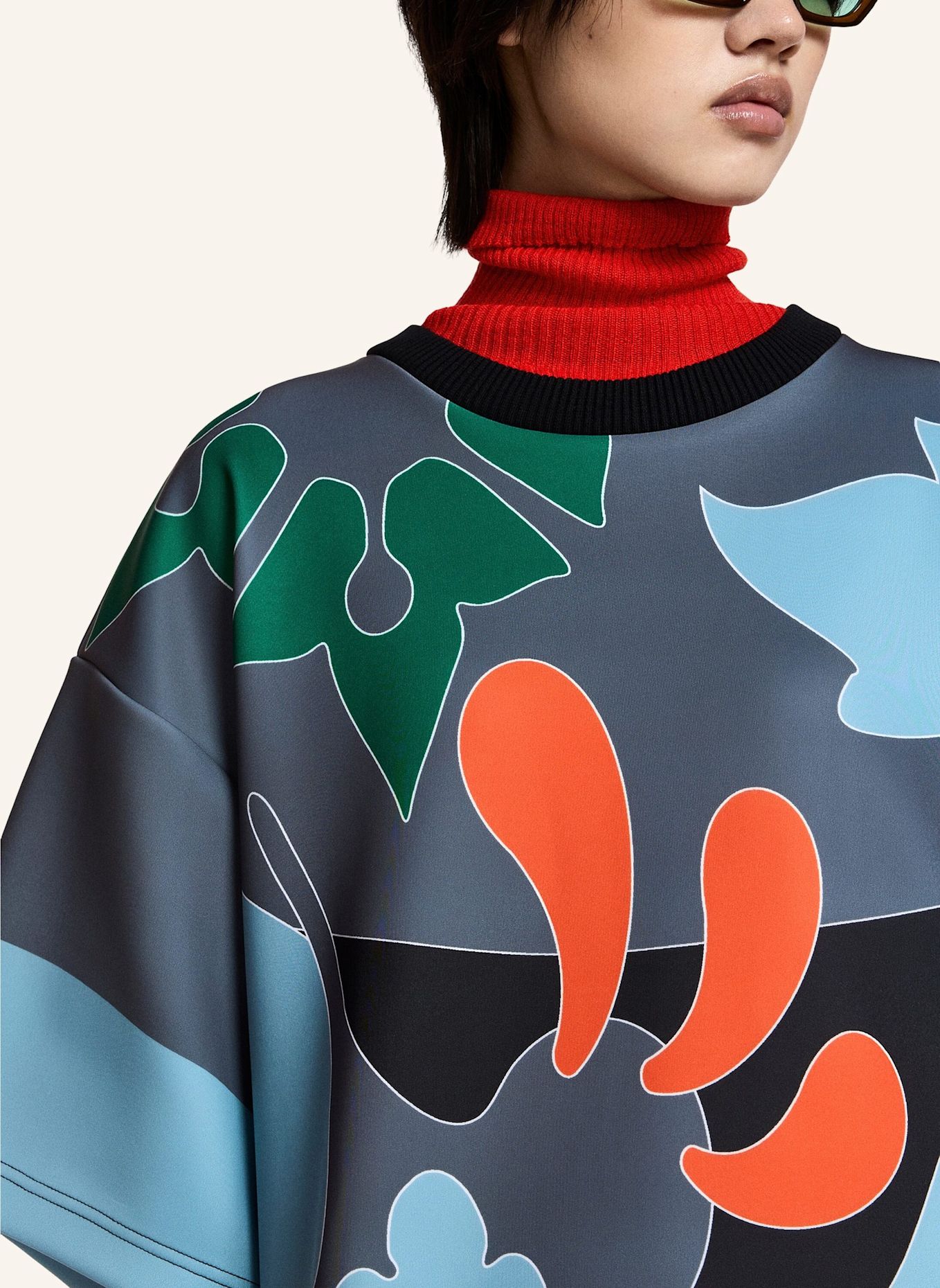 ESSENTIEL ANTWERP Kleid KLASSIC: GRÜN / BLAU / GRAU