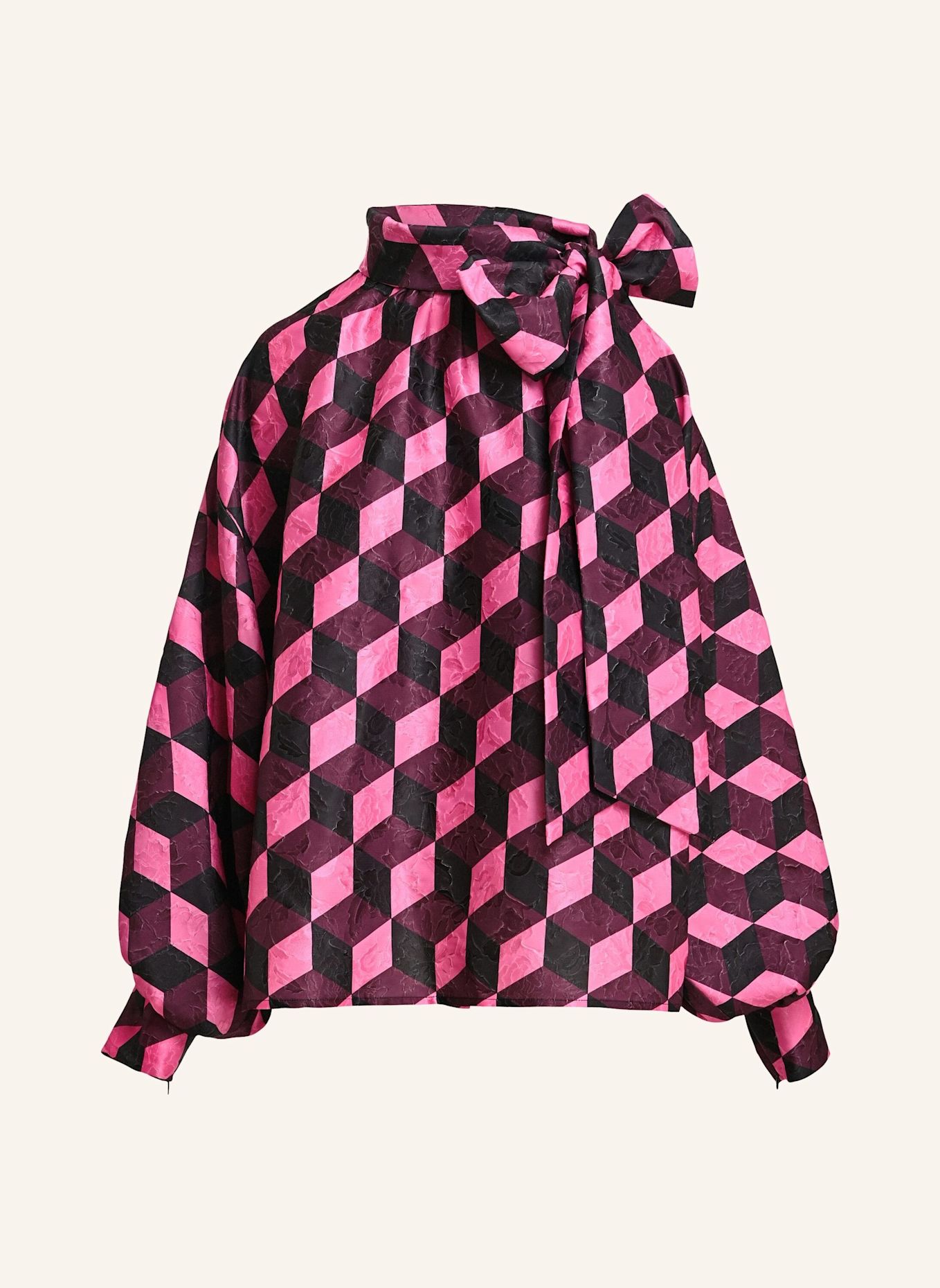 ESSENTIEL ANTWERP Top KOMO: ROOD / ROZE / ZWART