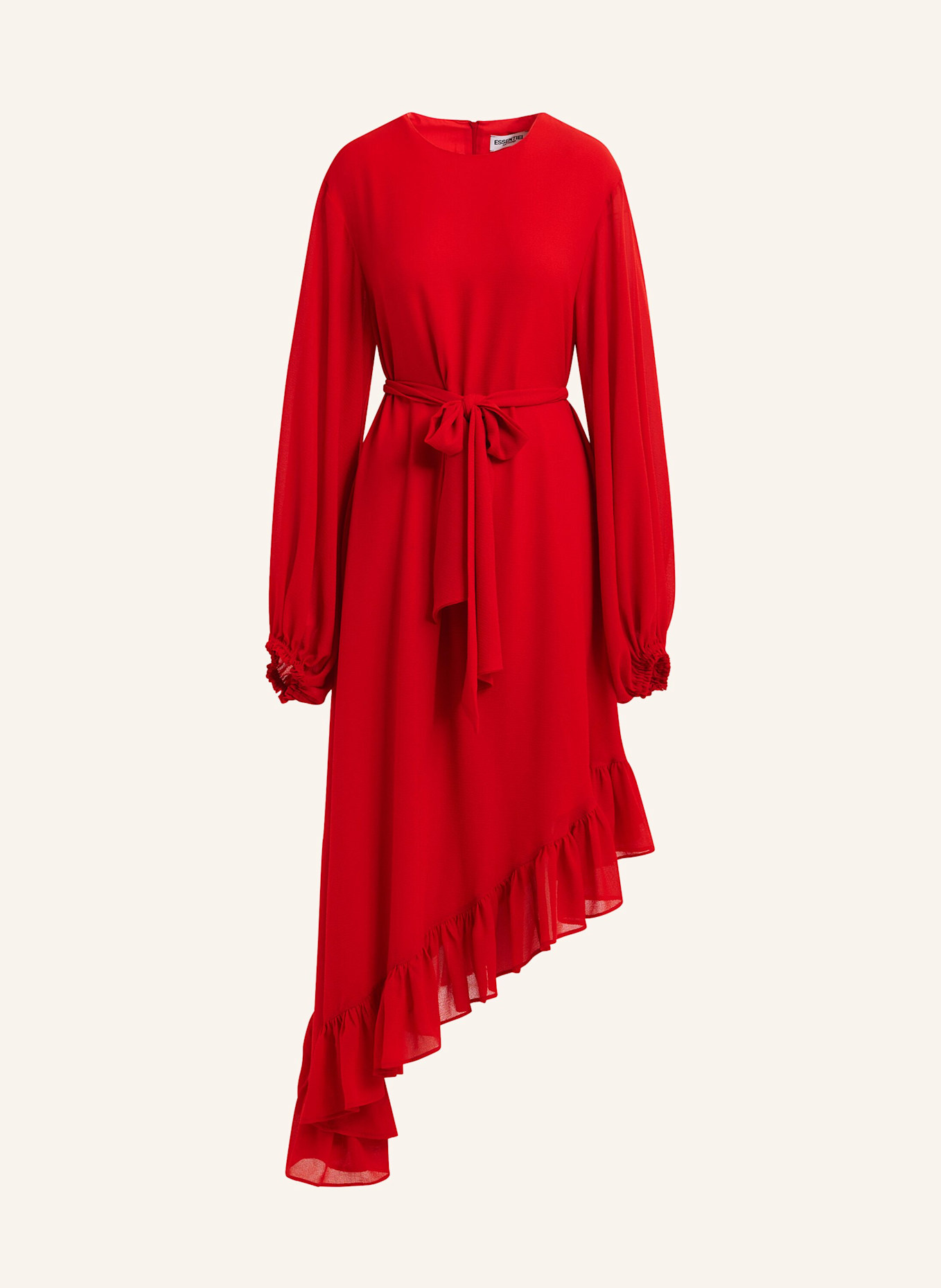 ESSENTIEL ANTWERP Kleid IFLOWER mit Rüschen: ROT