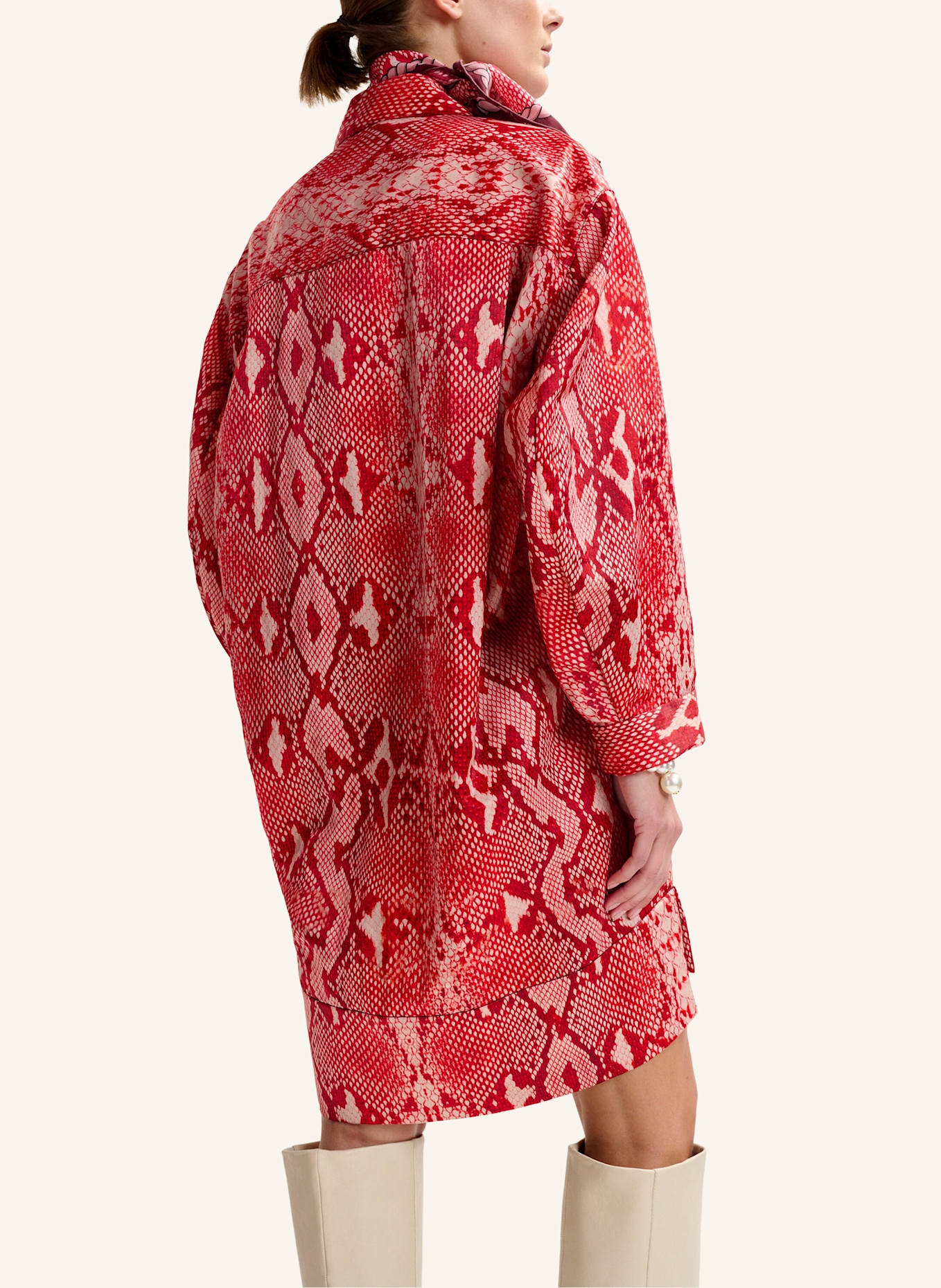 ESSENTIEL ANTWERP Kleid ILLUMINATA: ROT/ ORANGE