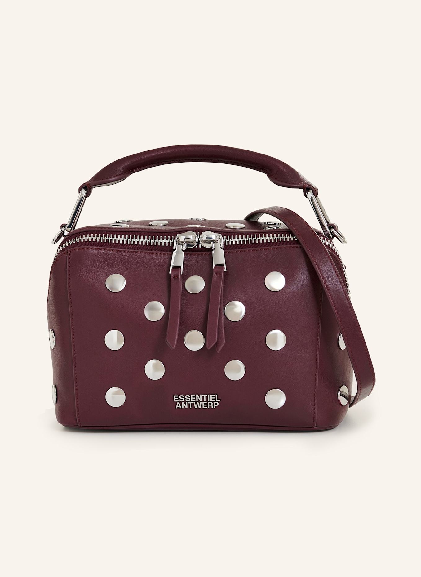 ESSENTIEL ANTWERP Tasche IMONA: ROT/ SILBER