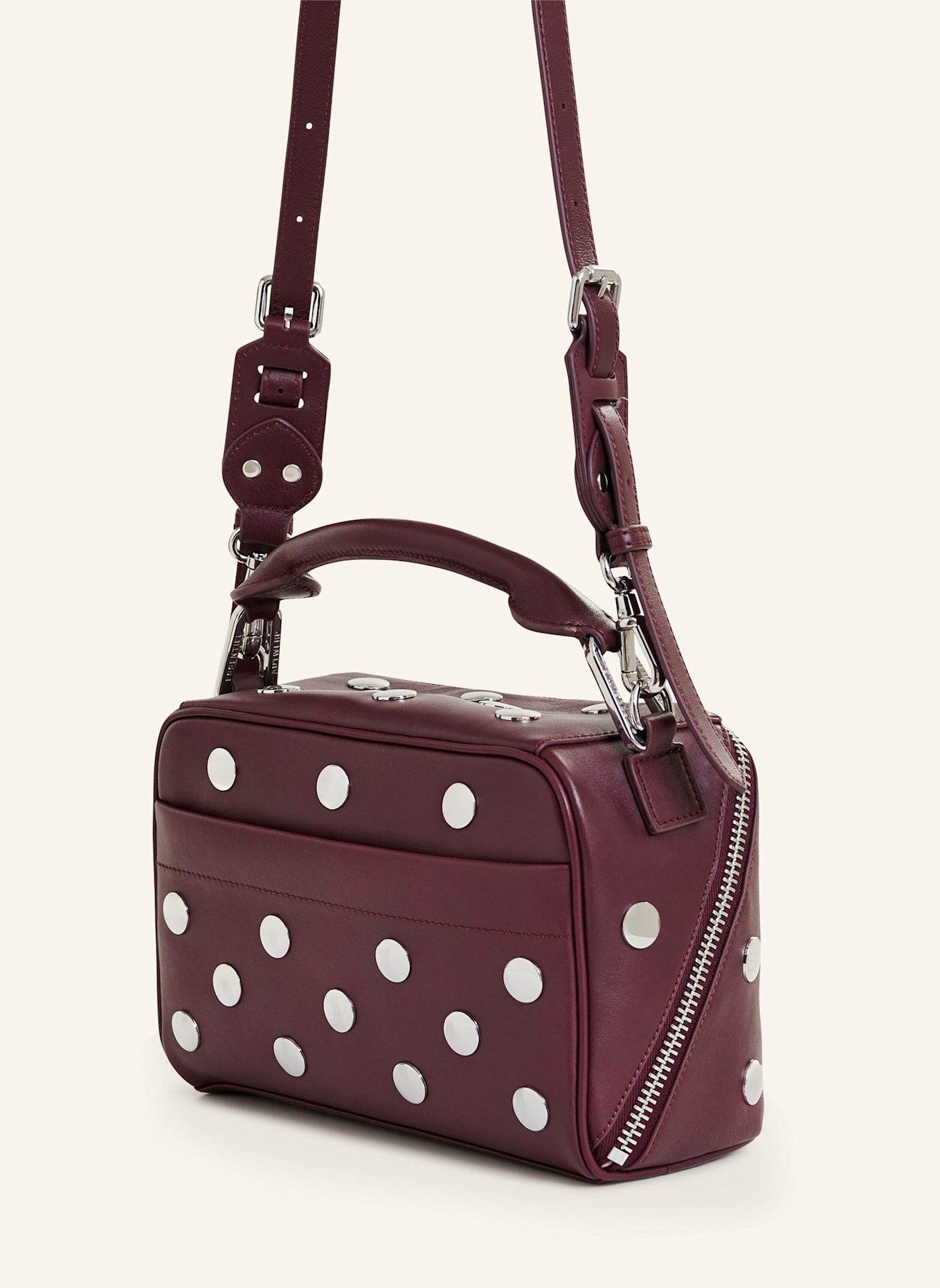 ESSENTIEL ANTWERP Tasche IMONA: ROT/ SILBER