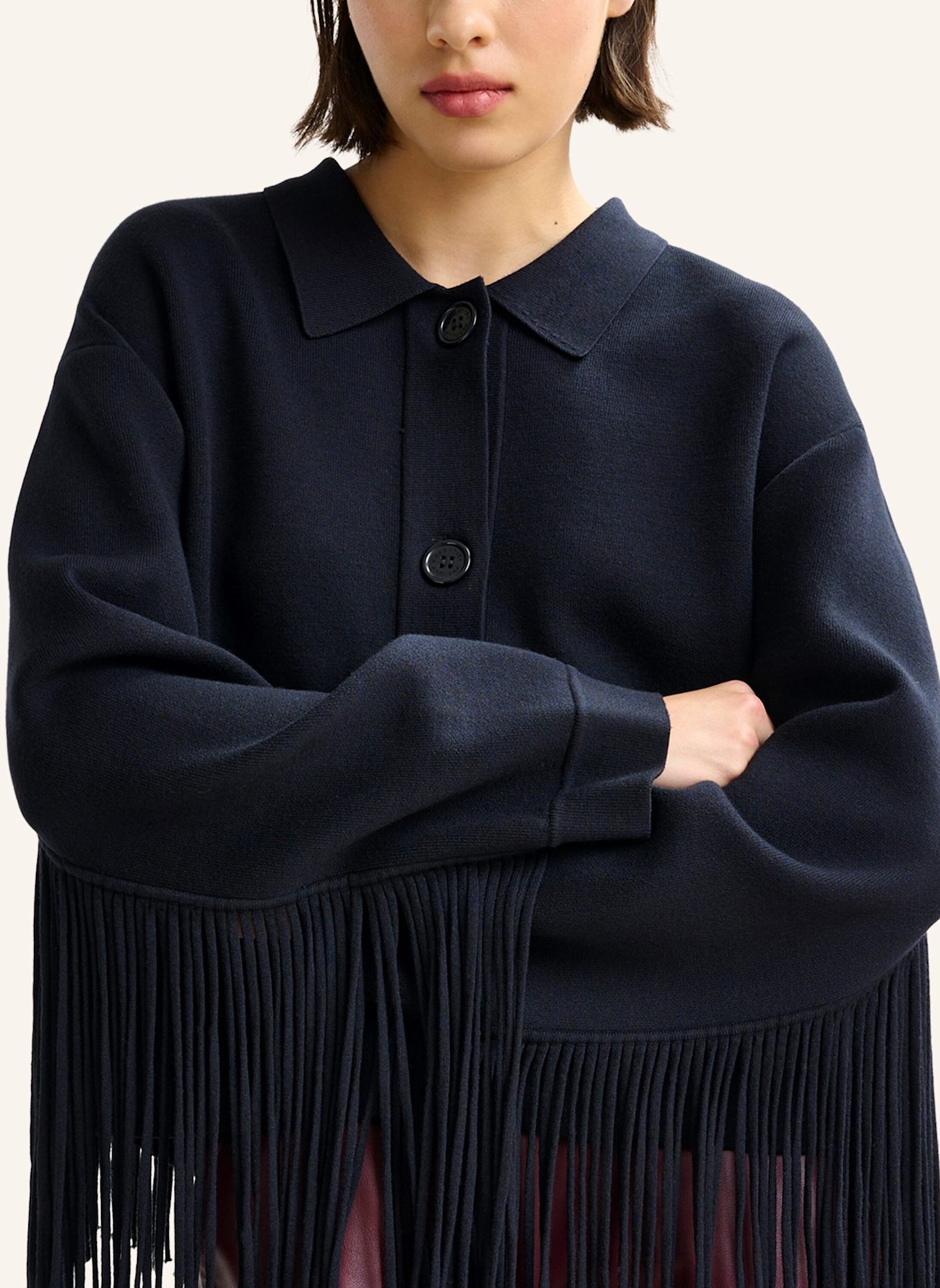 ESSENTIEL ANTWERP Strickjacke ISTERN: BLAU