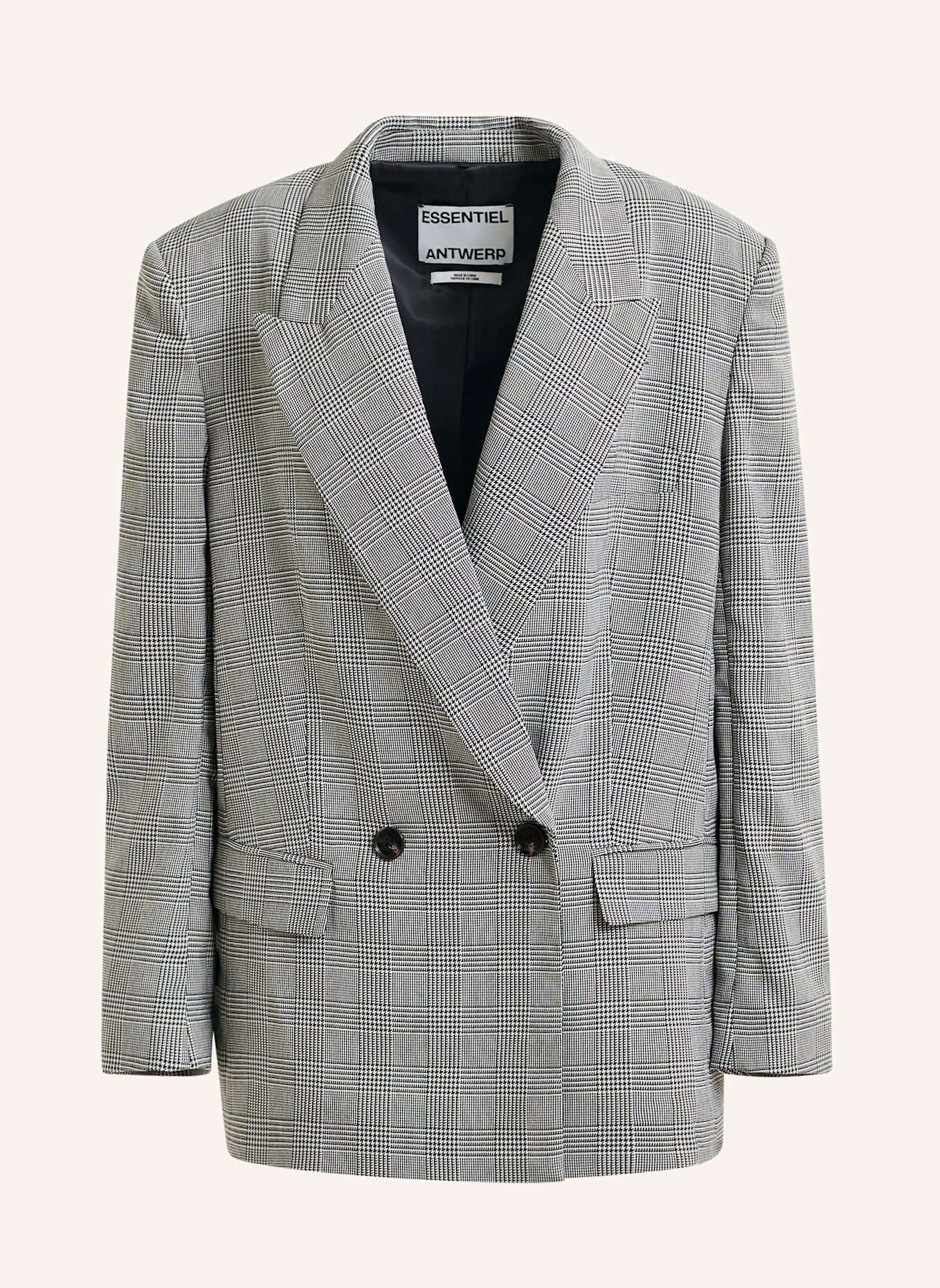 ESSENTIEL ANTWERP Blazer IPURSUIT: GRAU/ SCHWARZ