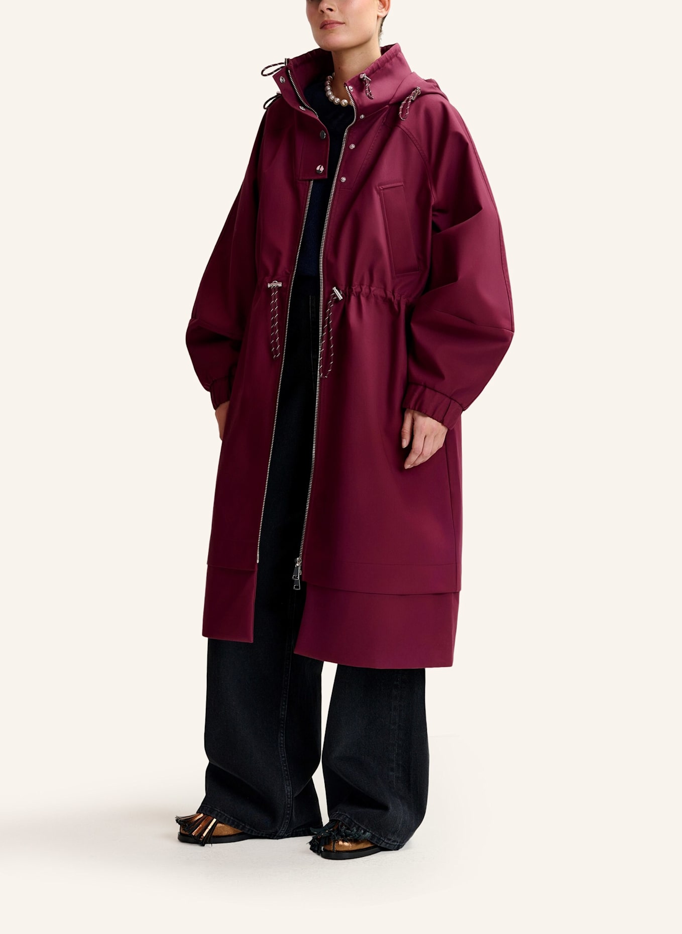ESSENTIEL ANTWERP Mantel IDENTIFY: DUNKELROT